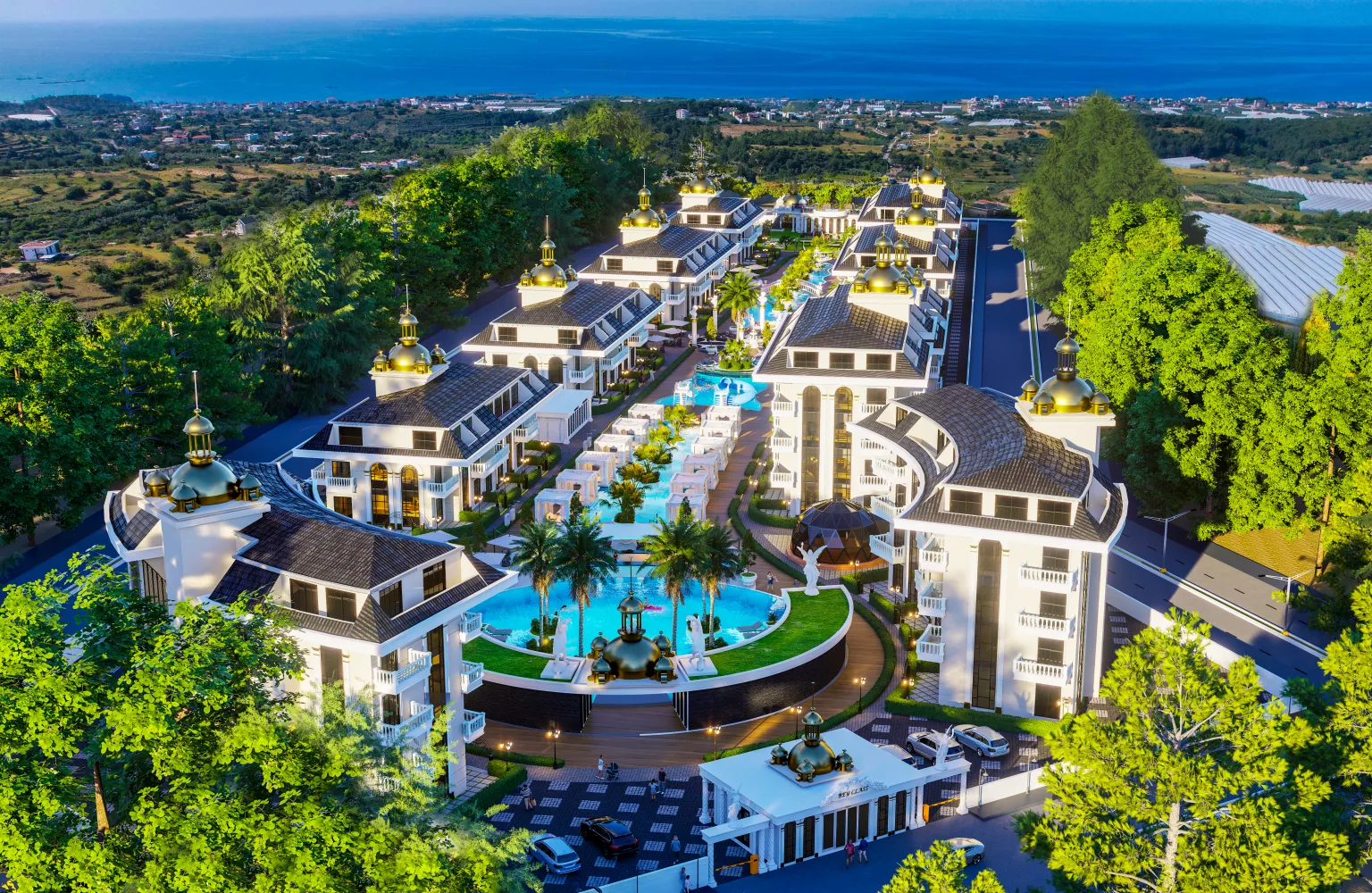 İncekum, Alanya'da deniz manzarasına sahip daireler