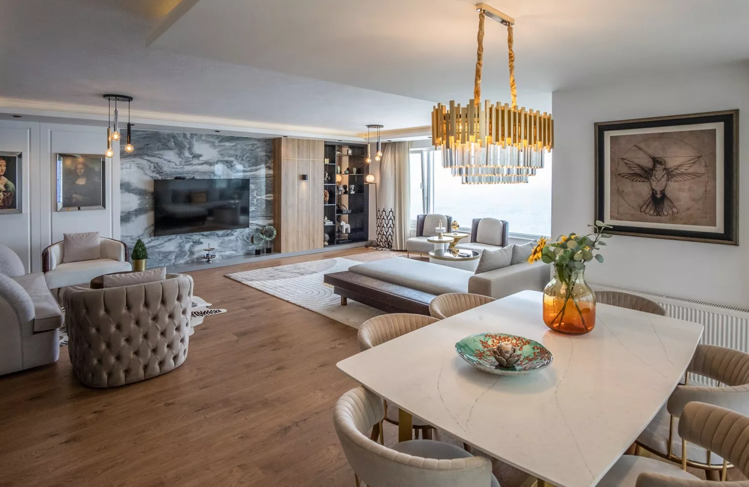 Antalya, Lara'da denize sıfır manzaralı 4+2 dubleks daire