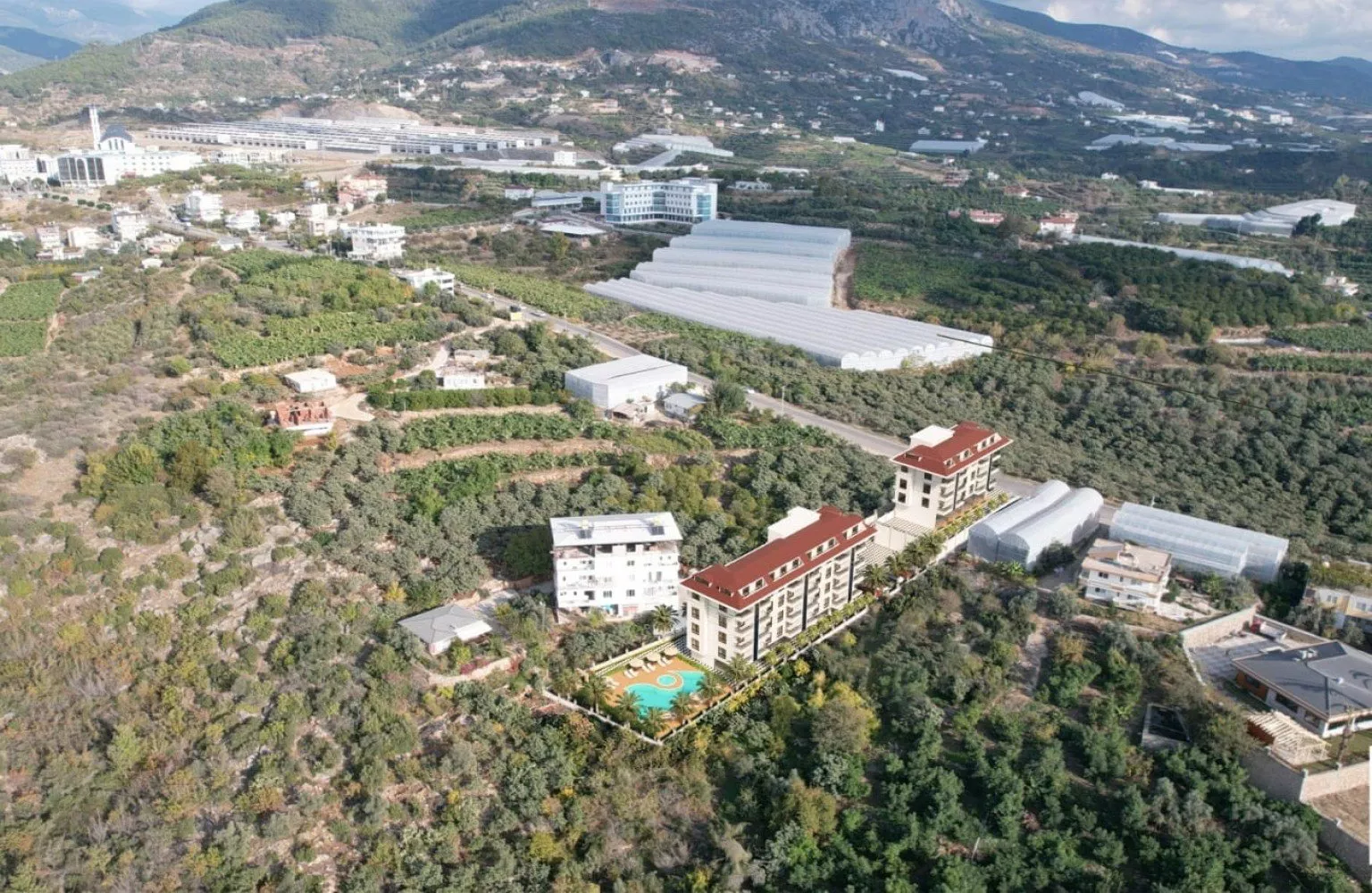 Kestelde satılık deniz manzaralı lüks daireler