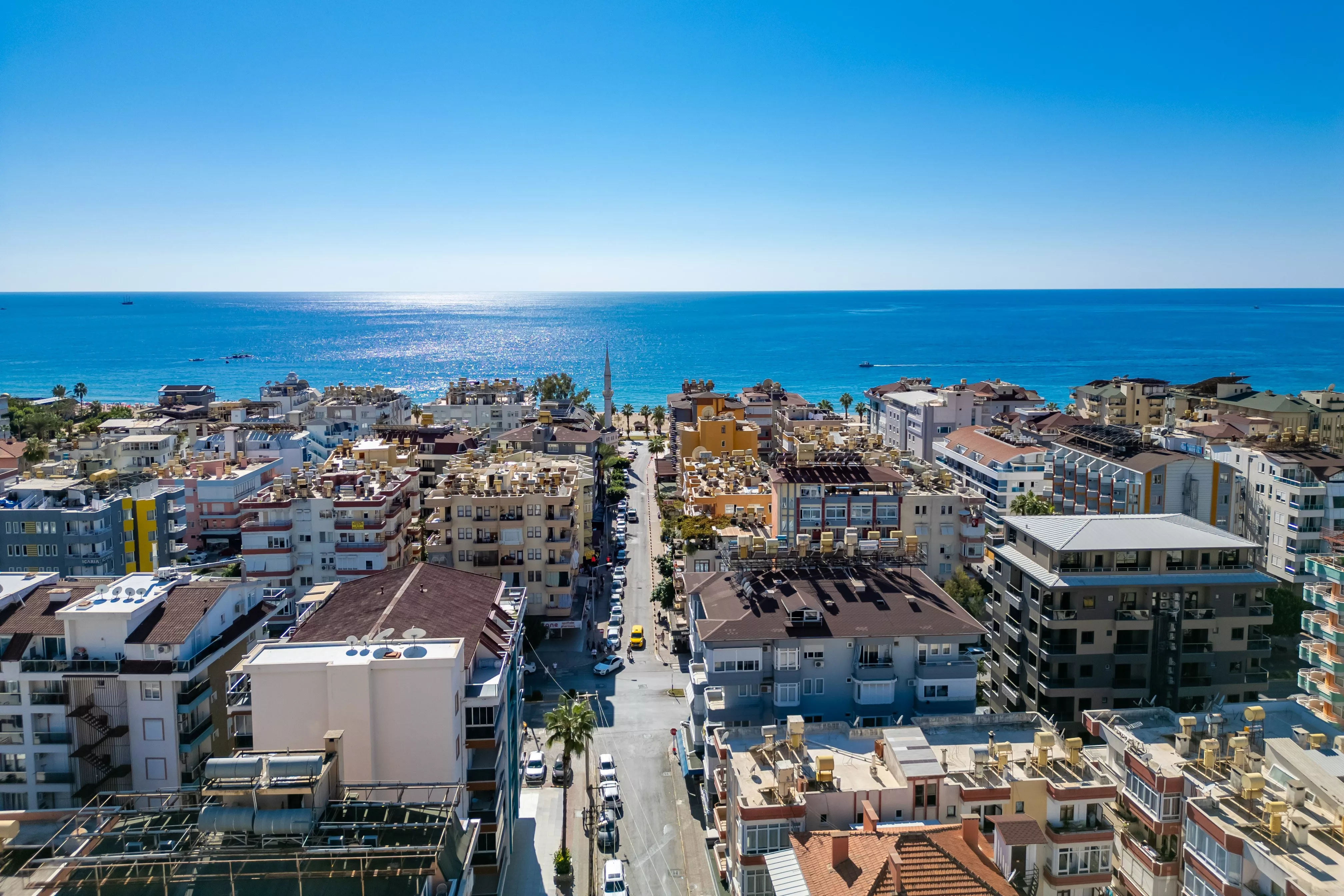 Alanya'da Kleopatra Plajı'na sadece 150 m satılık 1+1 daire