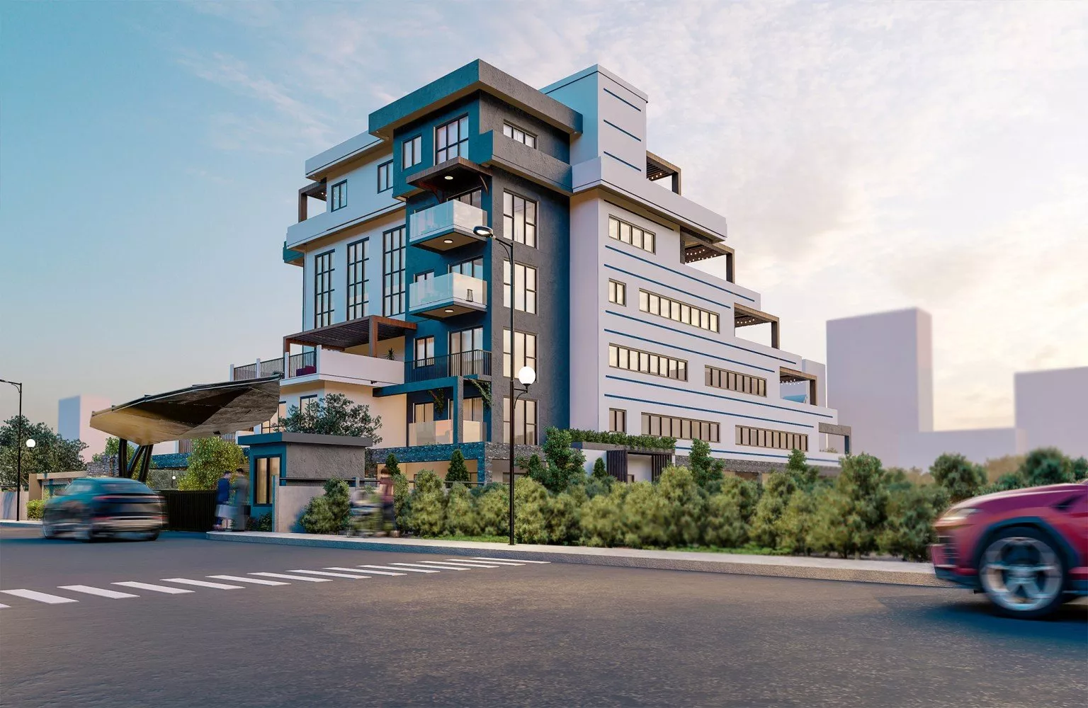 Квартиры с террасами в комплексе Deep Blu Анталии, Алтынташ