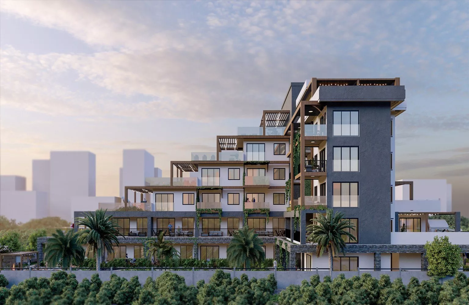 Квартиры с террасами в комплексе Deep Blu Анталии, Алтынташ