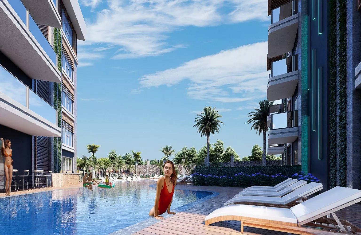 Alanya, Oba Mahallesinde satılık daireler.