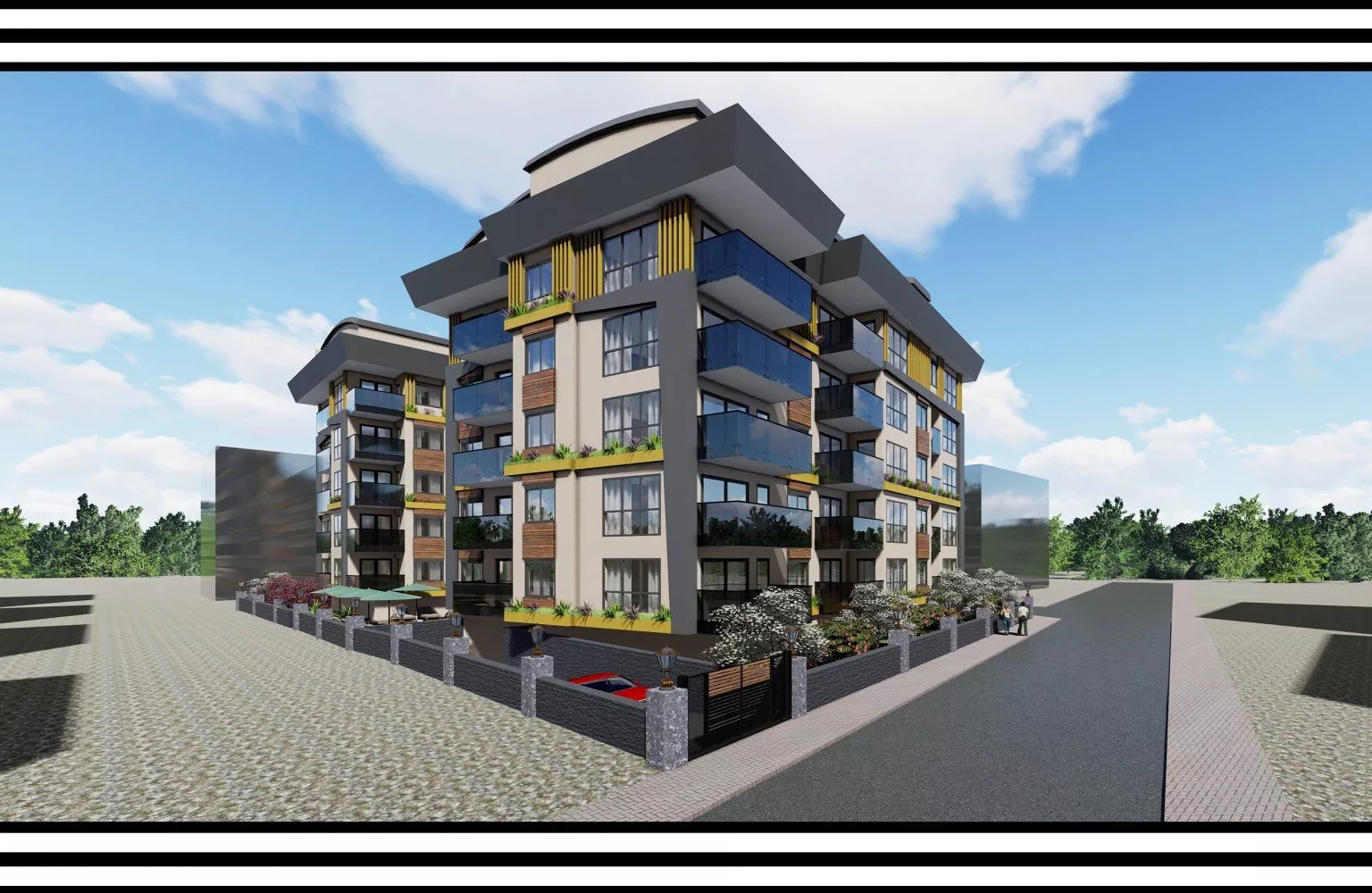 Alanya merkezde denize çok yakın satılık sıfır daireler.