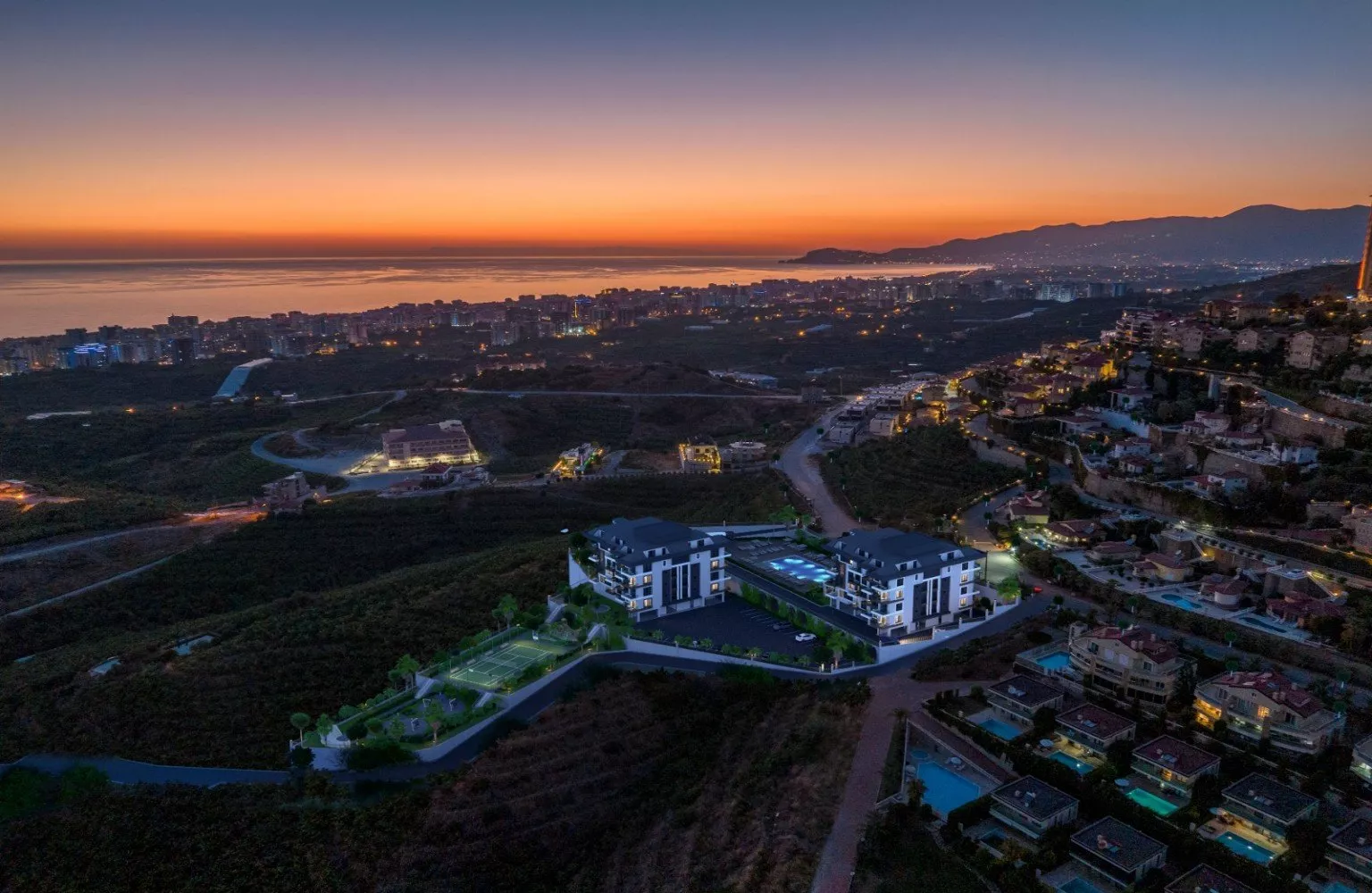 Kargıcak - Alanya'da konut kompleksinde satılık daireler.