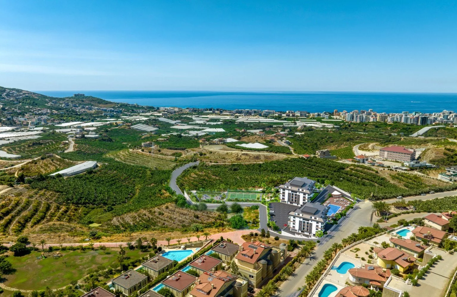 Kargıcak - Alanya'da konut kompleksinde satılık daireler.