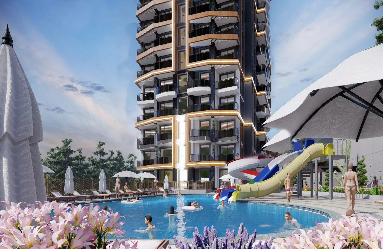 Yatırım fırsatı! Mahmutlar Alanya'da satılık yeni daireler.