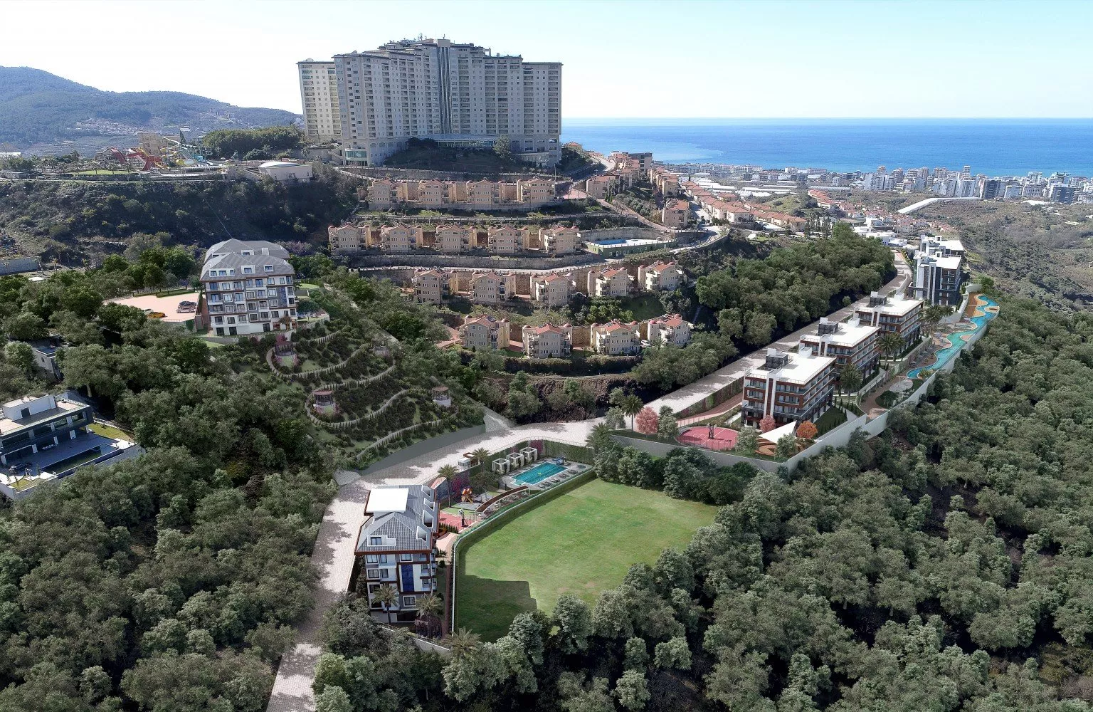 Alanya Kargıcak'ta deniz manzaralı sıfır daireler