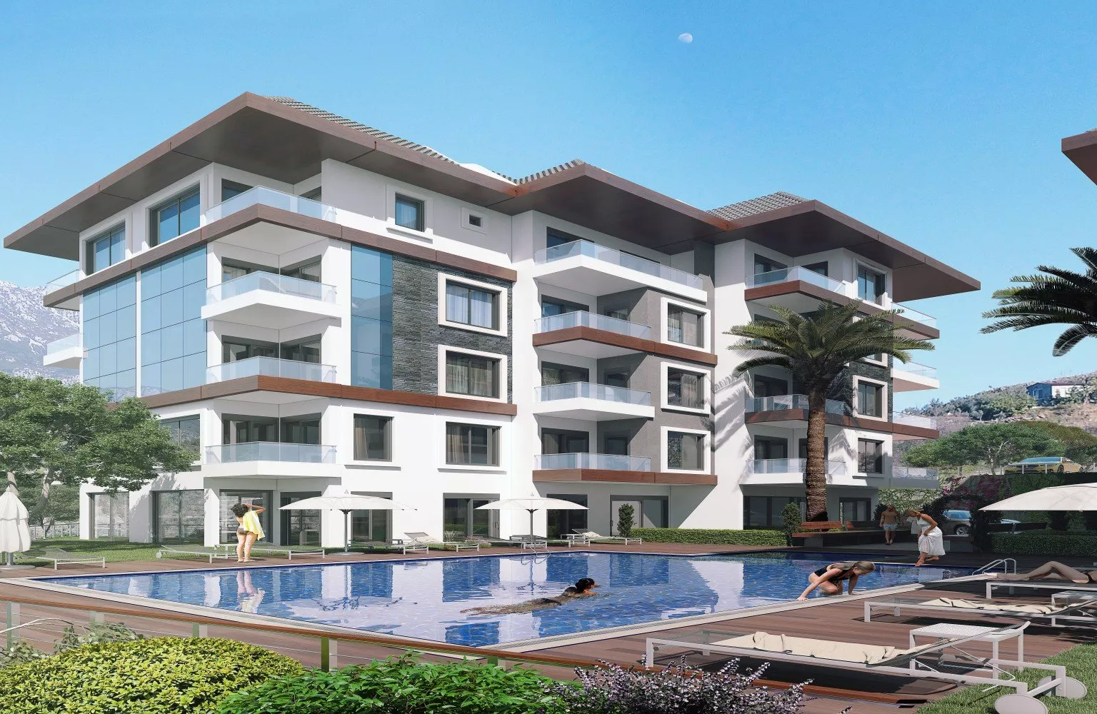 Alanya Kargıcak'ta deniz manzaralı sıfır daireler