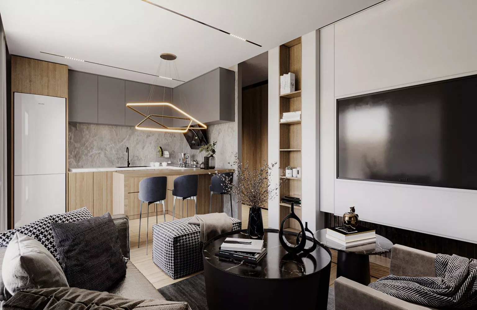 Antalya, Gazipaşa'da yeni konut binasında satılık daireler.