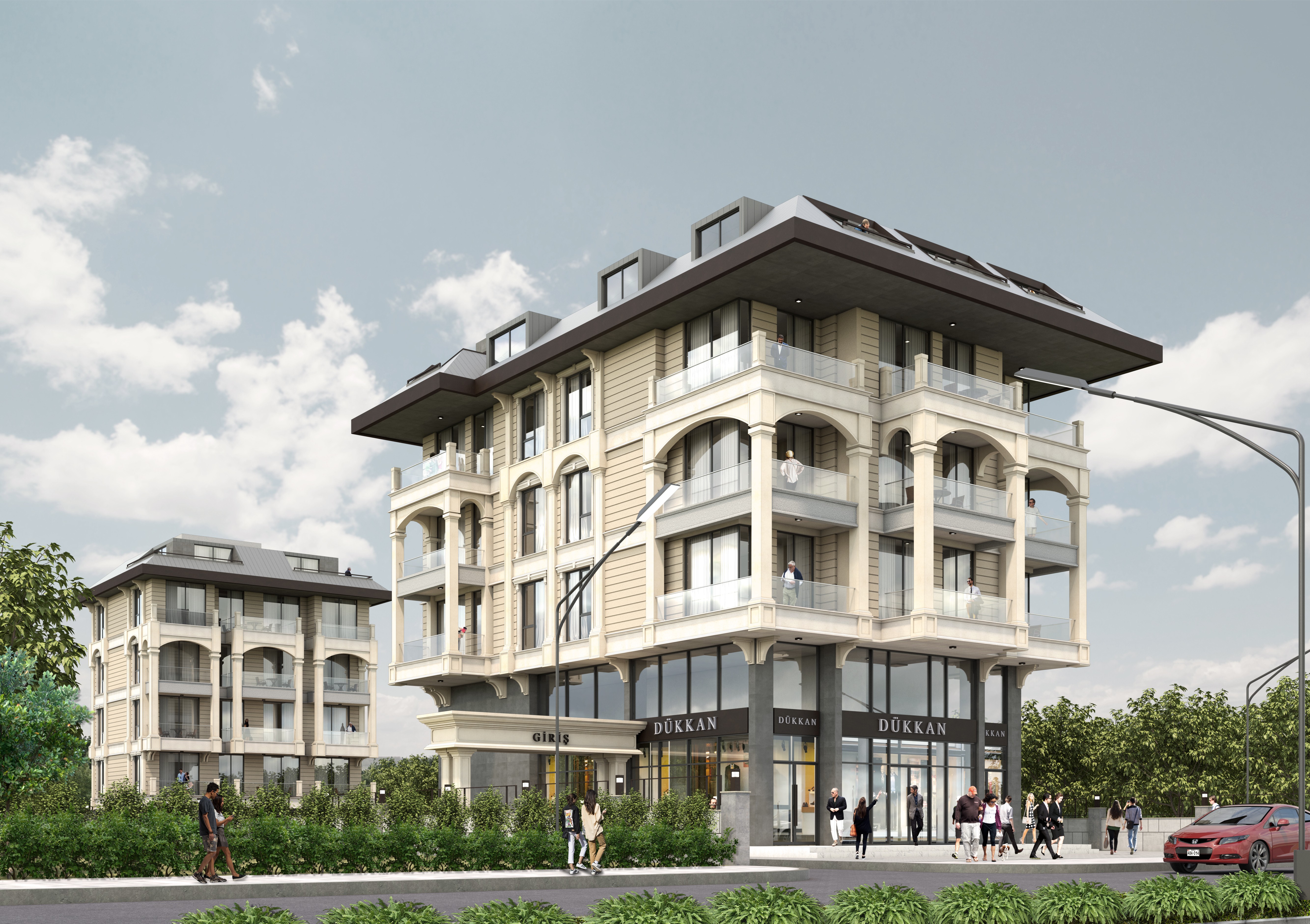 Neue Wohnungen 250 Meter vom Meer entfernt in Kestel-Alanya.