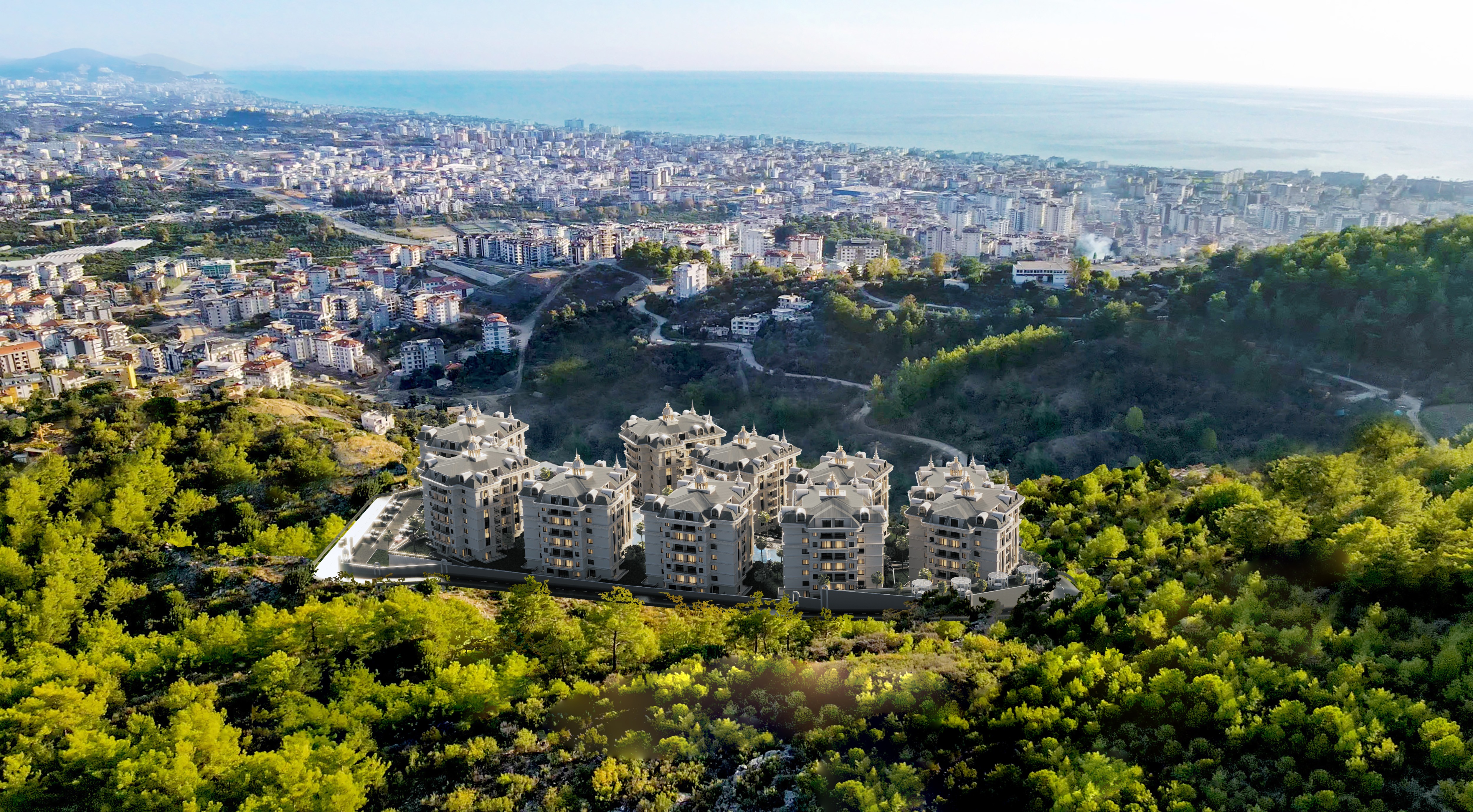 Meva City квартиры с беспроцентной рассрочкой в Алании.