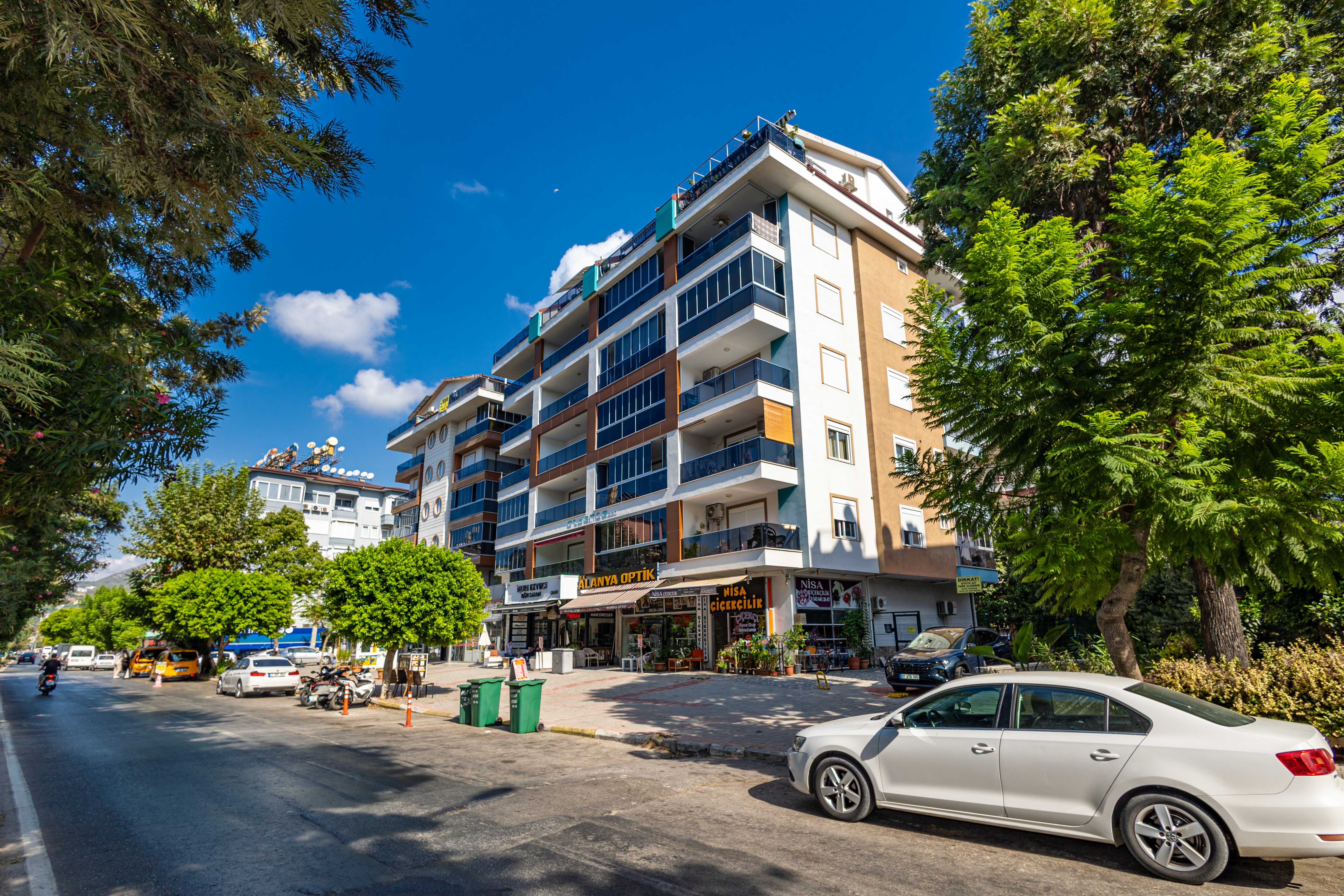 Möblierte 2+1 Wohnung in Alanya Zentrum zum Verkauf