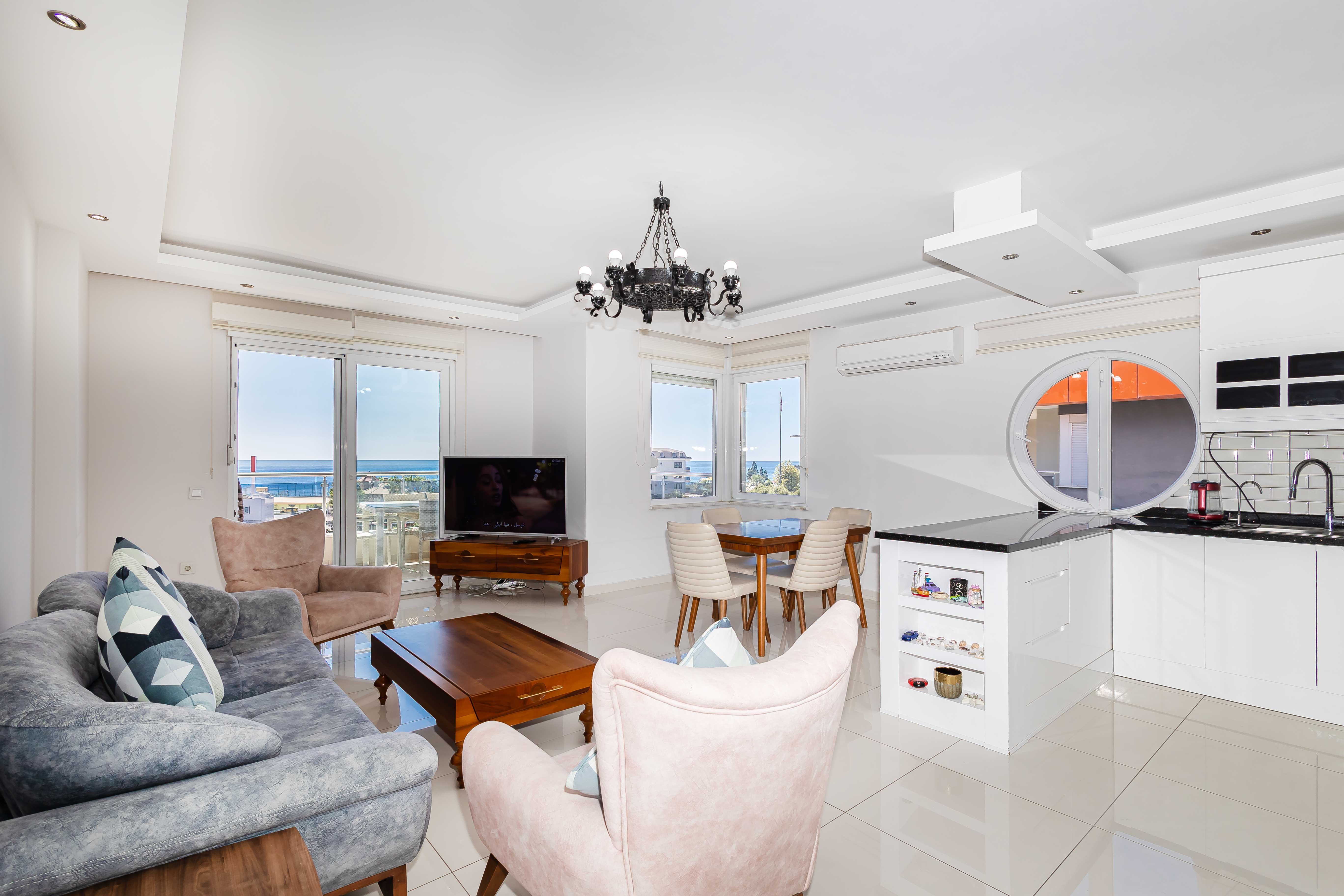 Sea View 5 Room Duplex Apartment for Sale in Alanya