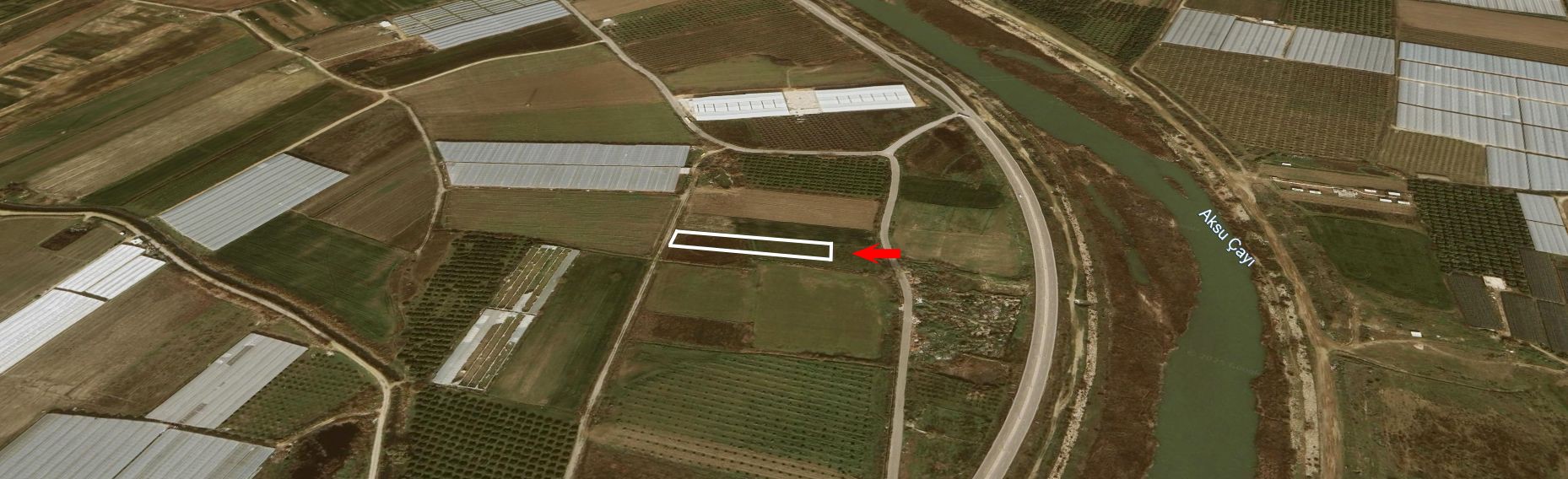 Antalya Aksu’da 1844 m² Satılık Yatırım Tarlası