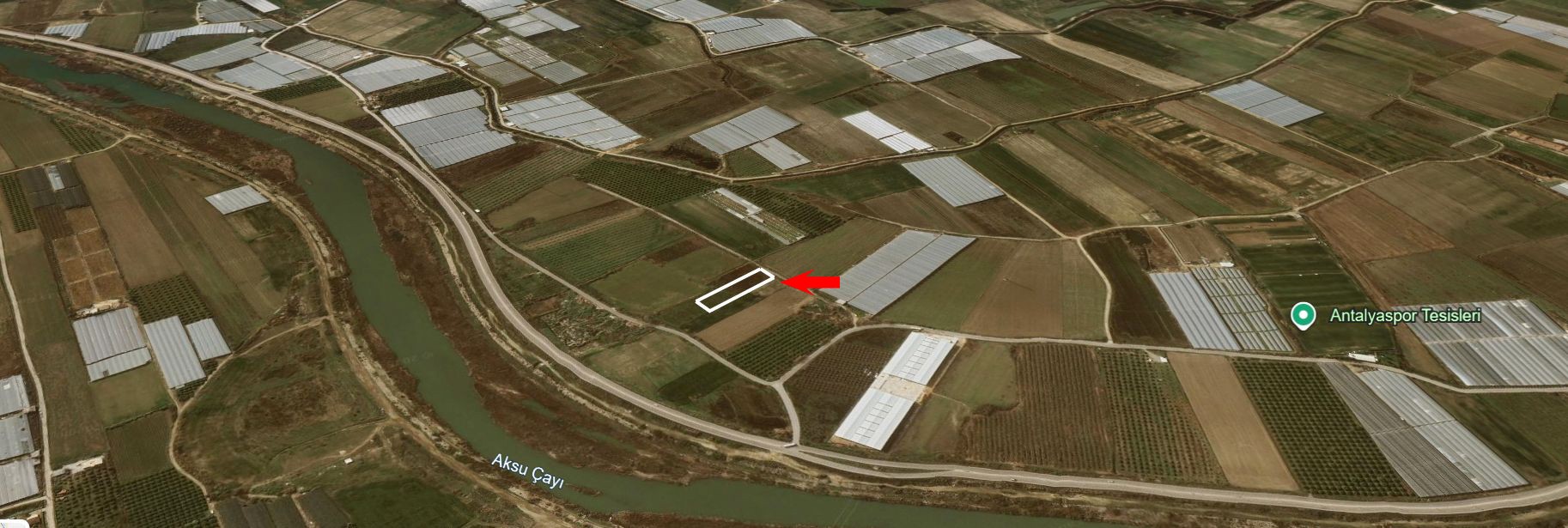 Antalya Aksu’da 1844 m² Satılık Yatırım Tarlası