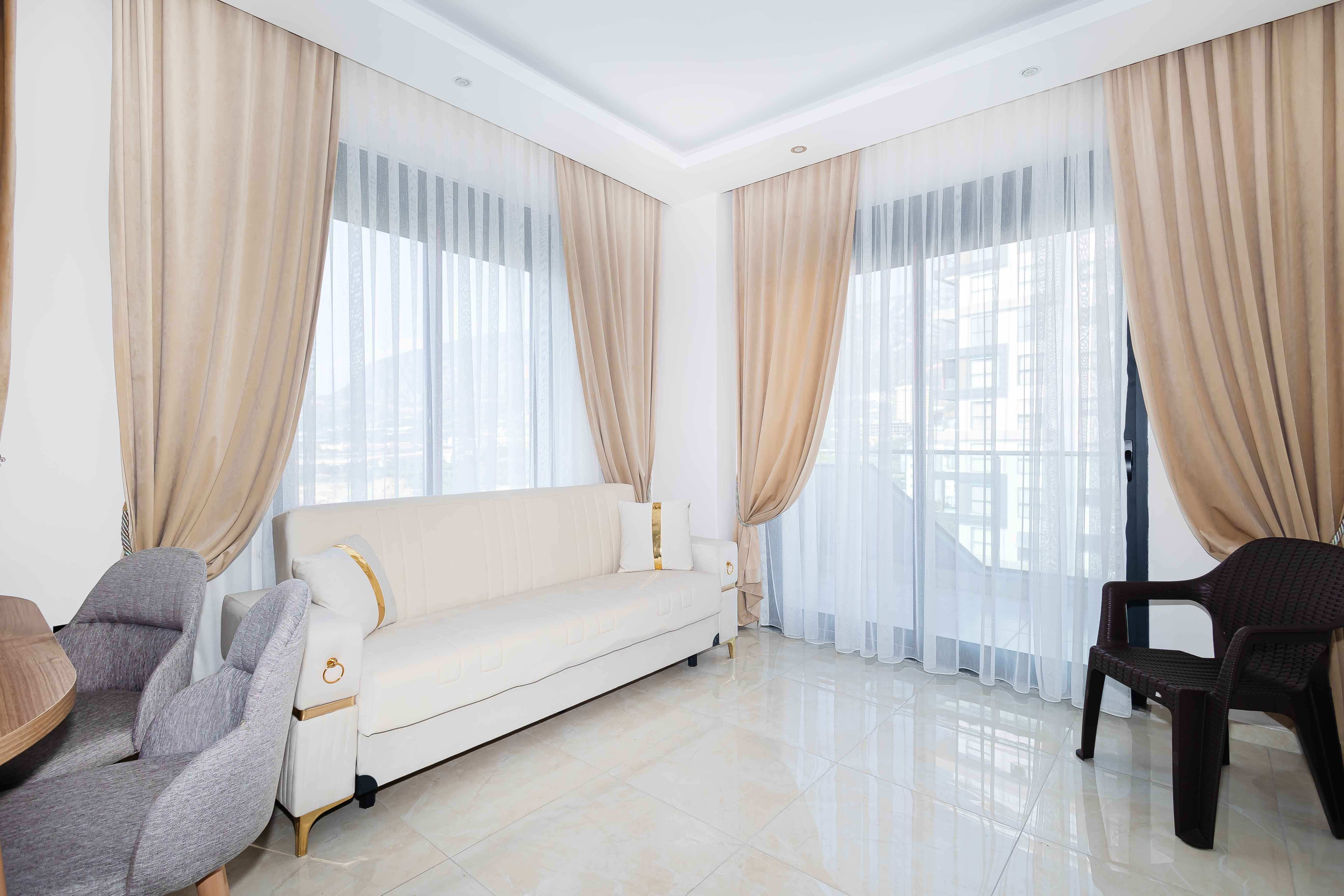 Furnished 2 Room Apartment for Sale in Alanya Mahmutlar