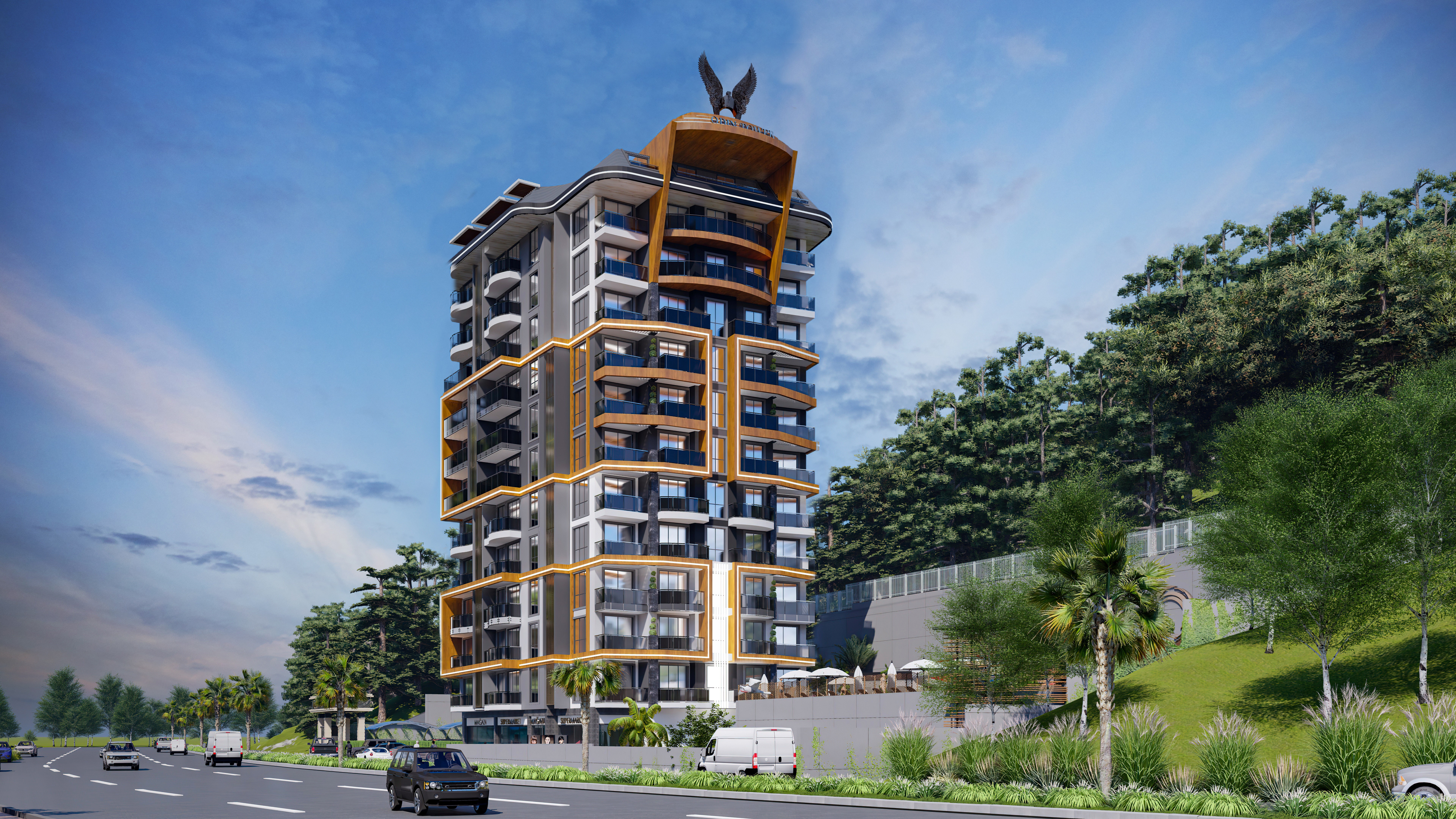Alanya Mahmutlar Odin Tower’da Satılık 2+1 Daire