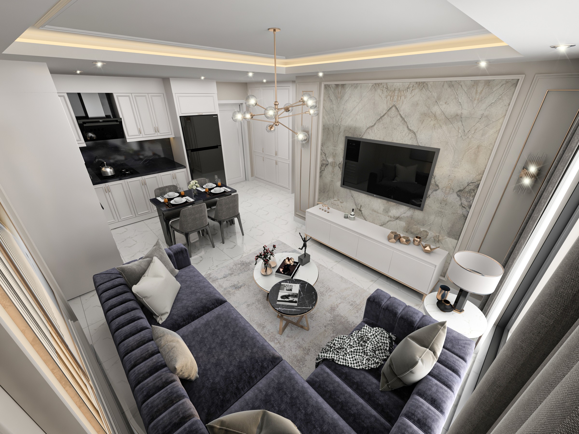 Alanya Mahmutlar Odin Tower’da Satılık 2+1 Daire