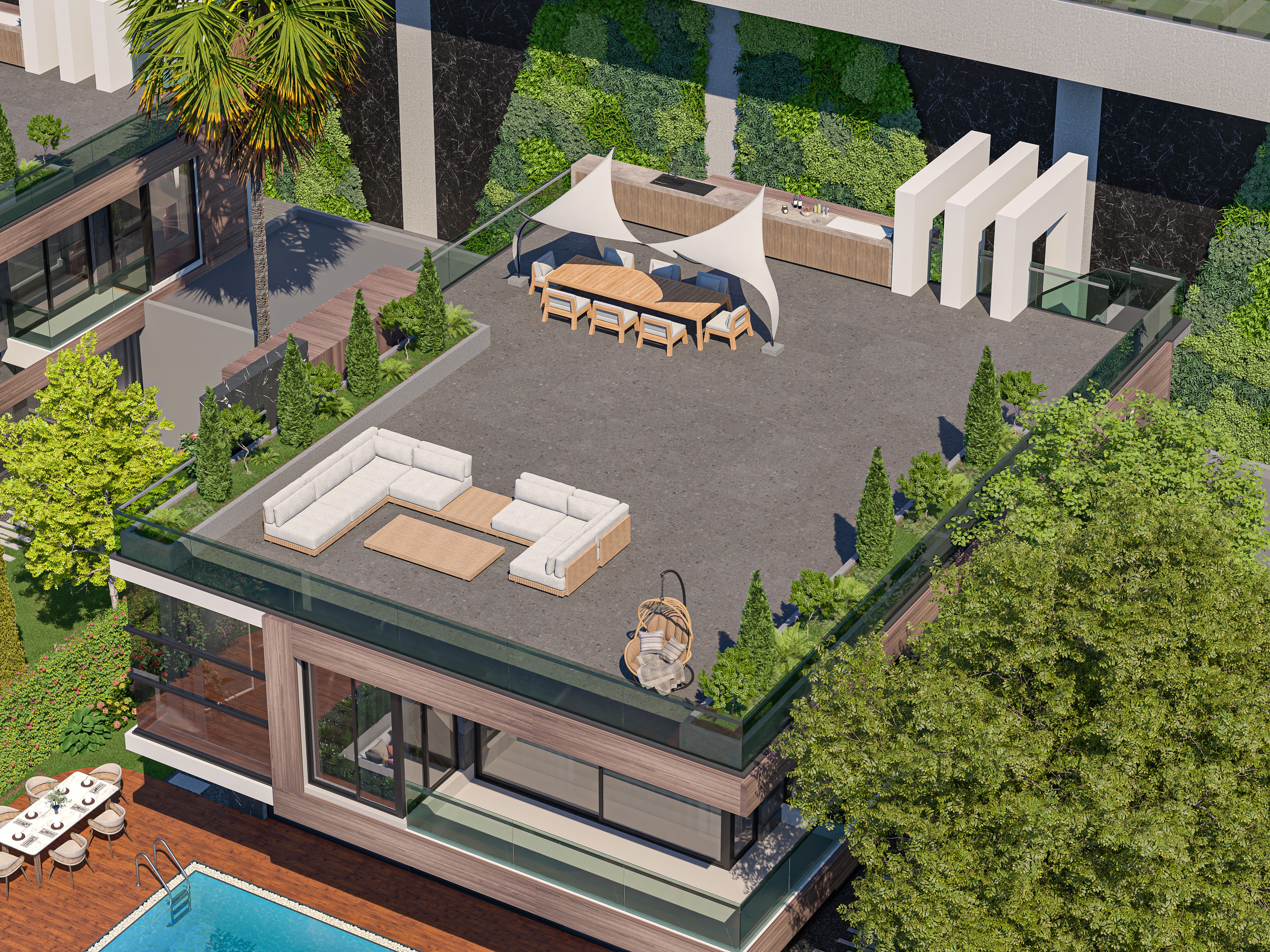 Luxury 3+1 Prada Villa with Sea Views for Sale in Alanya