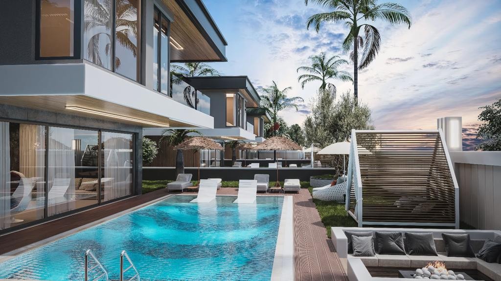 Luxury 3+1 Prada Villa with Sea Views for Sale in Alanya