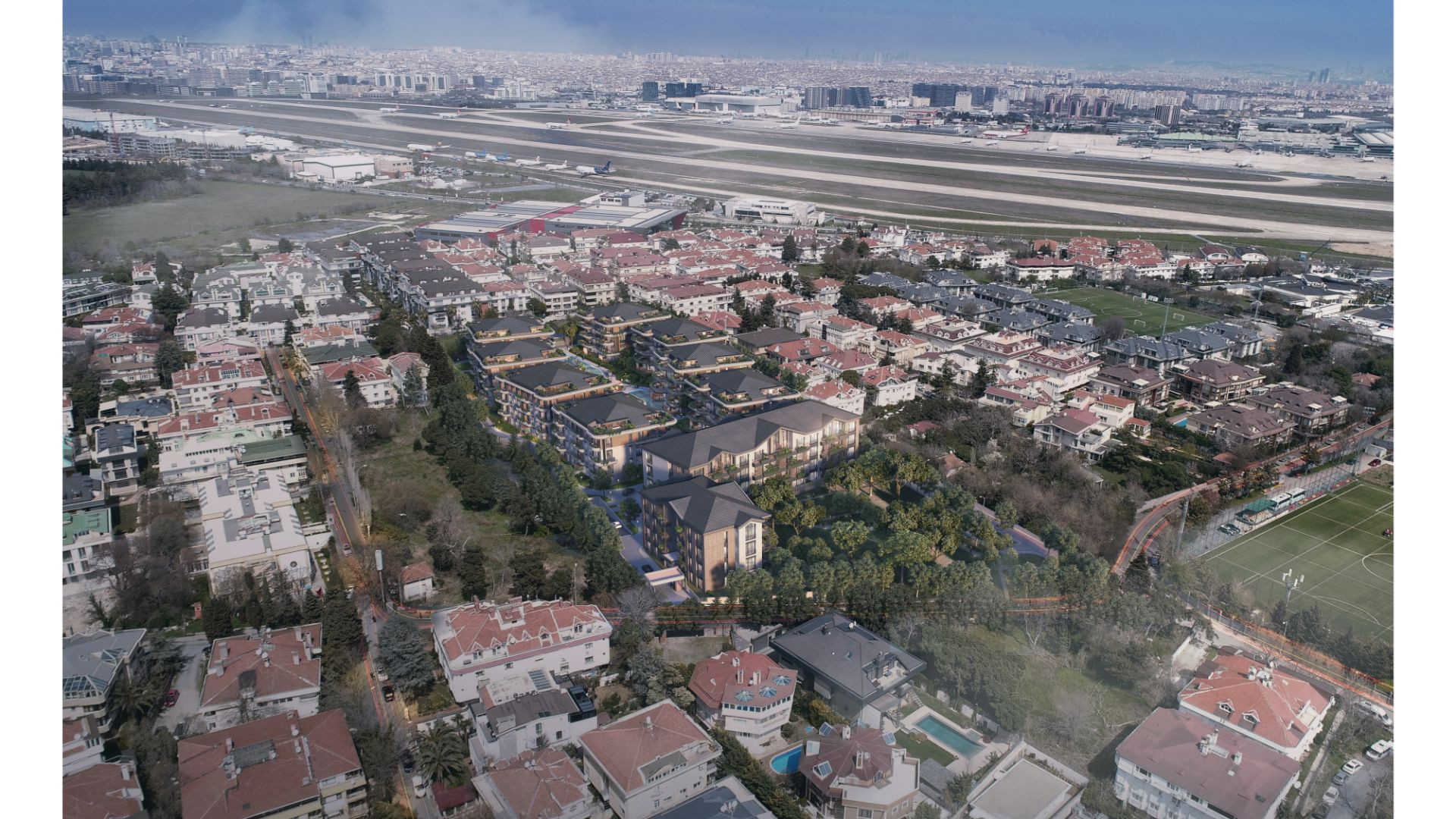 Florya’da Lüks Sosyal Olanaklı Satılık Geniş Daireler Projes