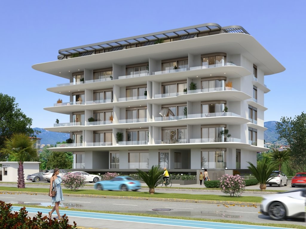 Alanya Kestel de satılık 1+1 ferah manzaralı sıfır daire