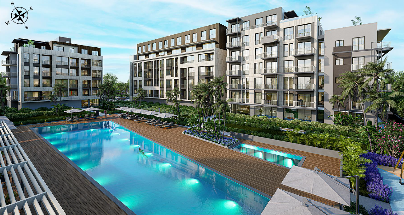 Продажа роскошных квартир в Кунду, Анталия проект Blue Vista