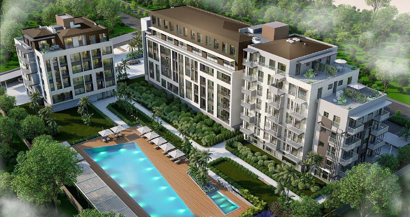 Продажа роскошных квартир в Кунду, Анталия проект Blue Vista