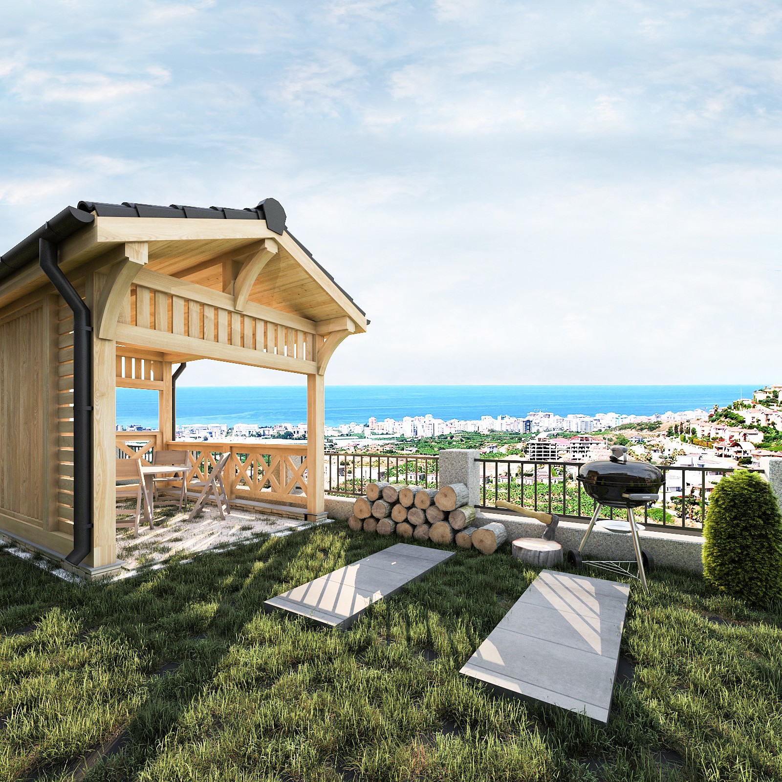 Moderne Wohnungen in Alanya Kargıcak zum Verkauf