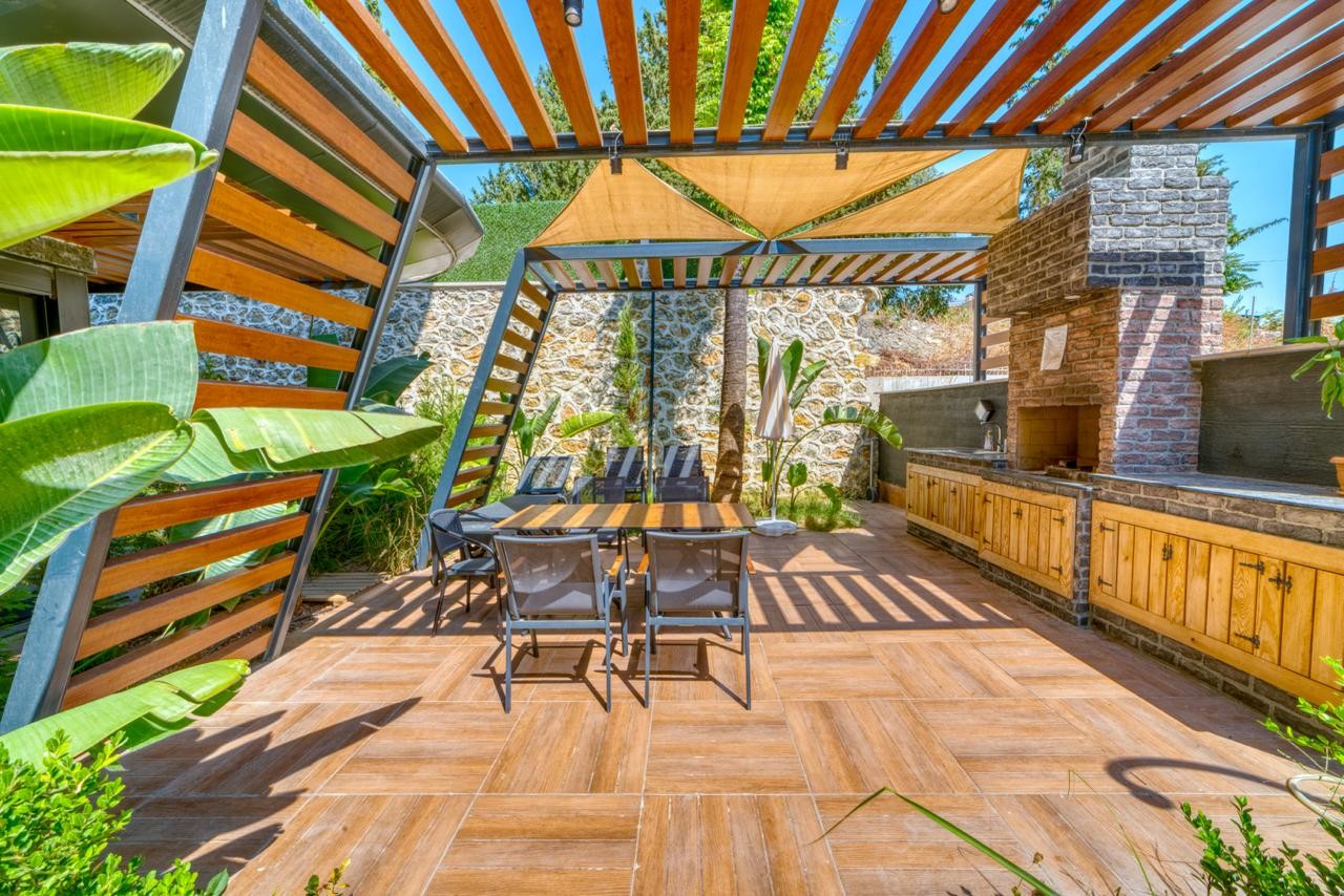 Продаётся  меблированная квартира 1+1 в Аланье, Хасбахче