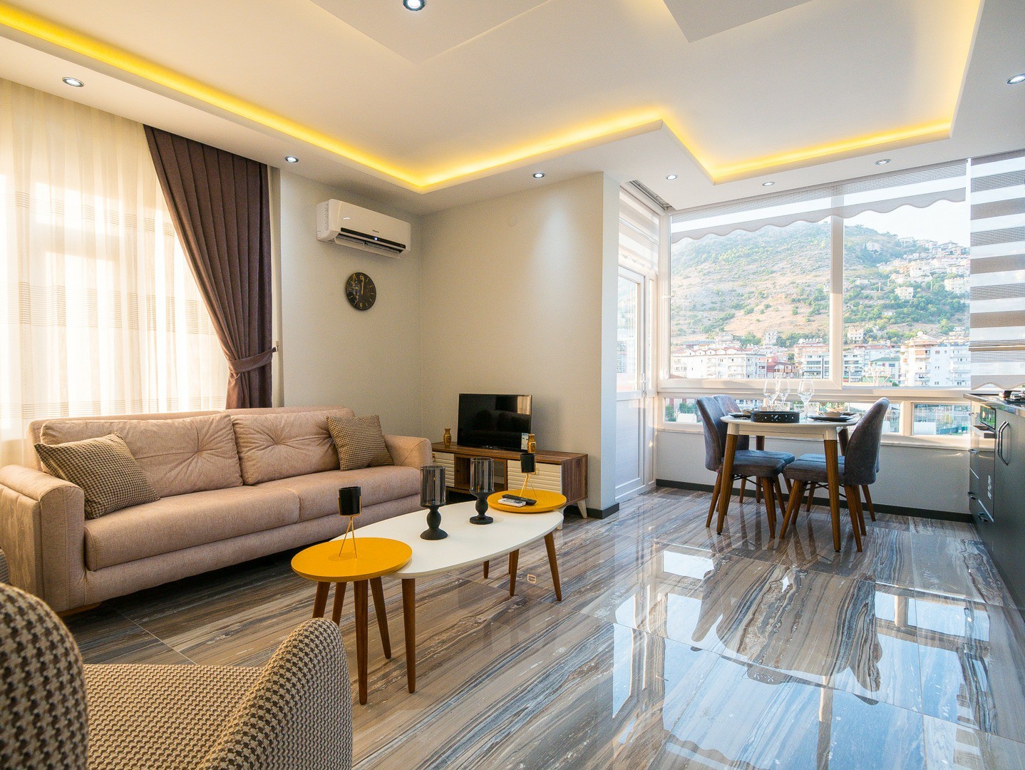 Furnished 1+1 Apartment for Sale in Alanya Center