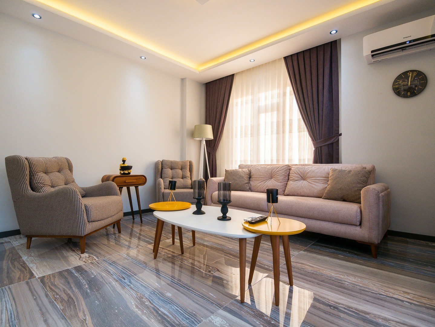 Furnished 1+1 Apartment for Sale in Alanya Center