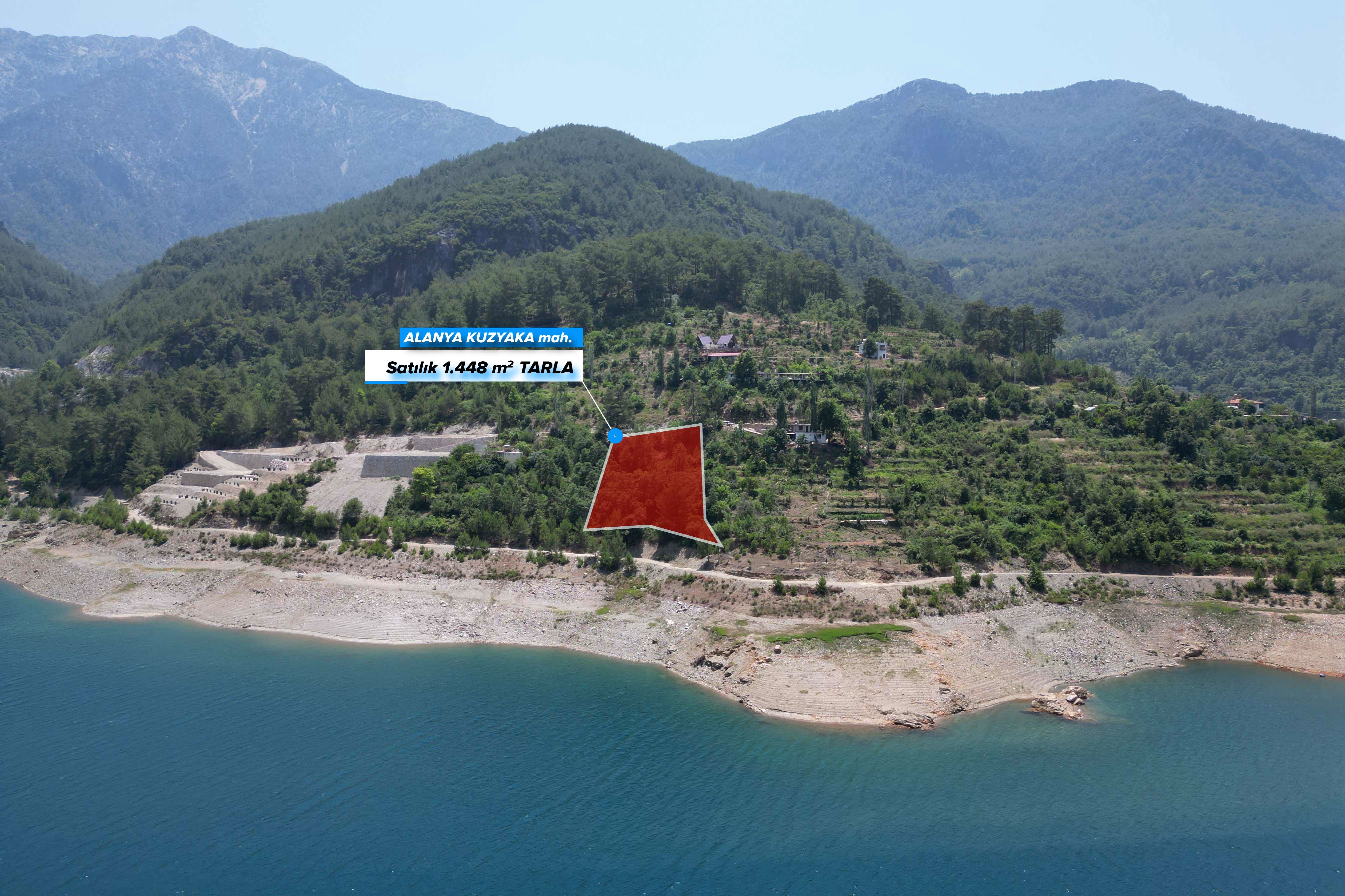 Grundstück zum Verkauf nahe Dim-Damm in Alanya