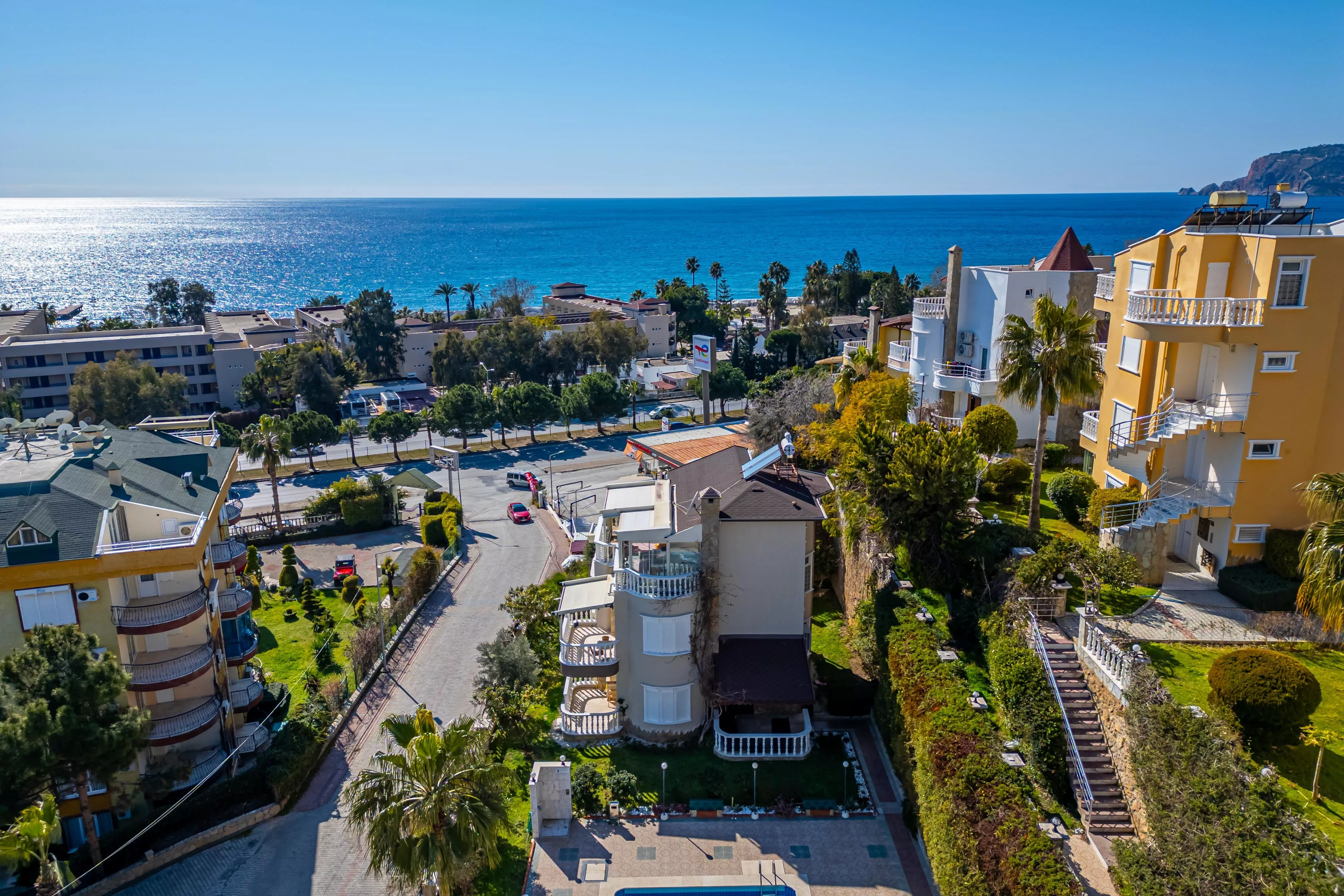 Villa mit Meerblick in Alanya Kestel nur 150 m zum Strand