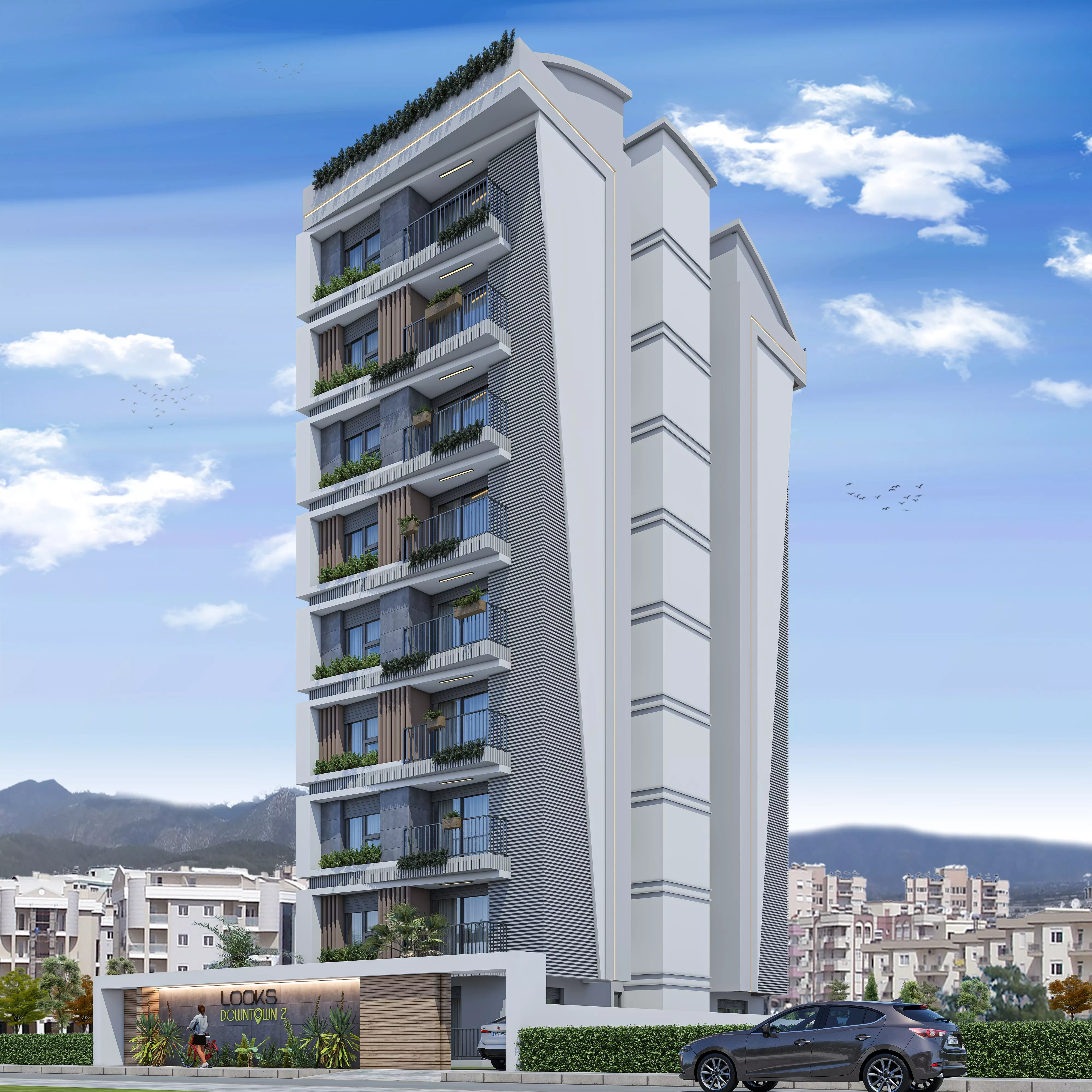 Продажа: квартиры 1+1, 2+1, 3+1 в Анталье, Looks Downtown 2