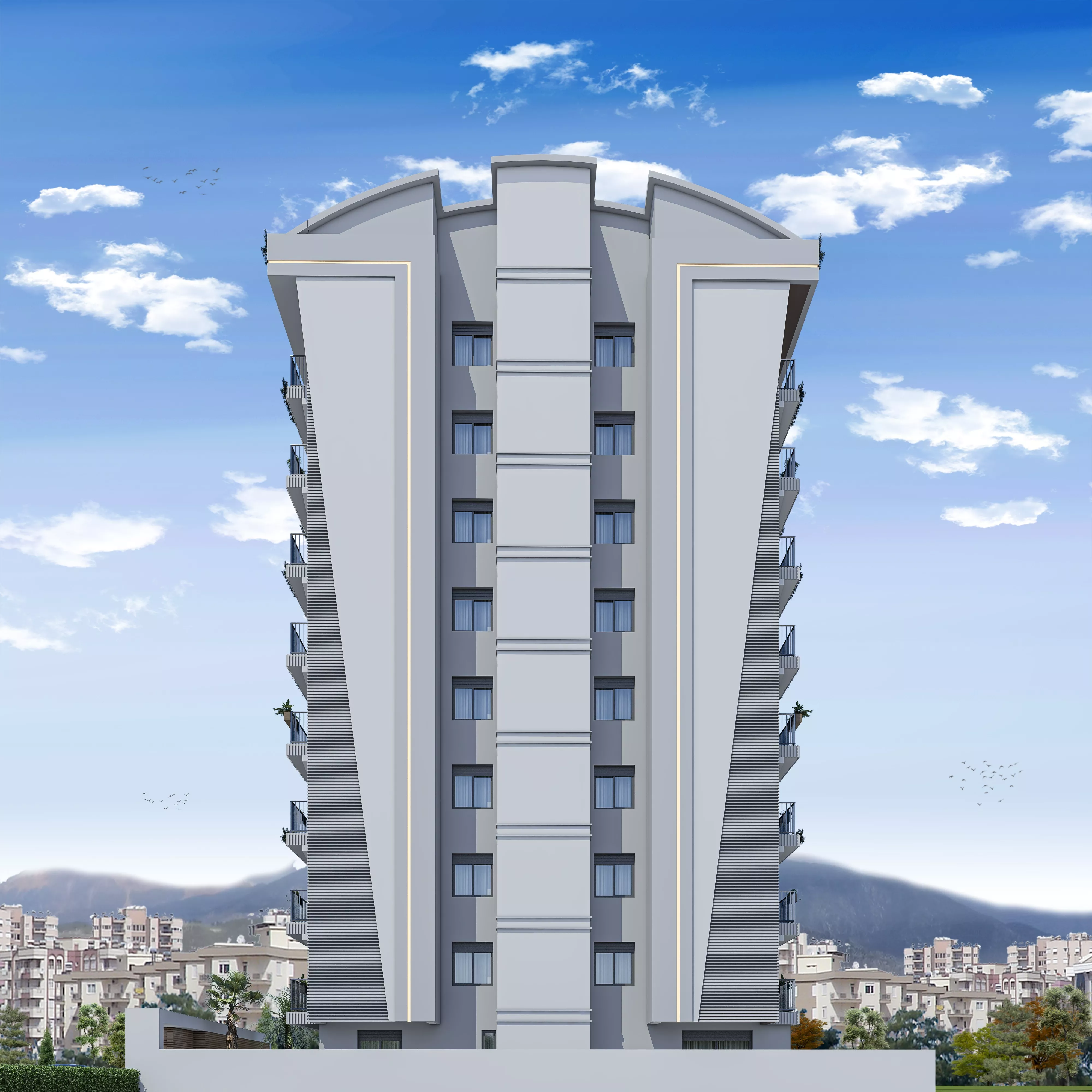 Продажа: квартиры 1+1, 2+1, 3+1 в Анталье, Looks Downtown 2