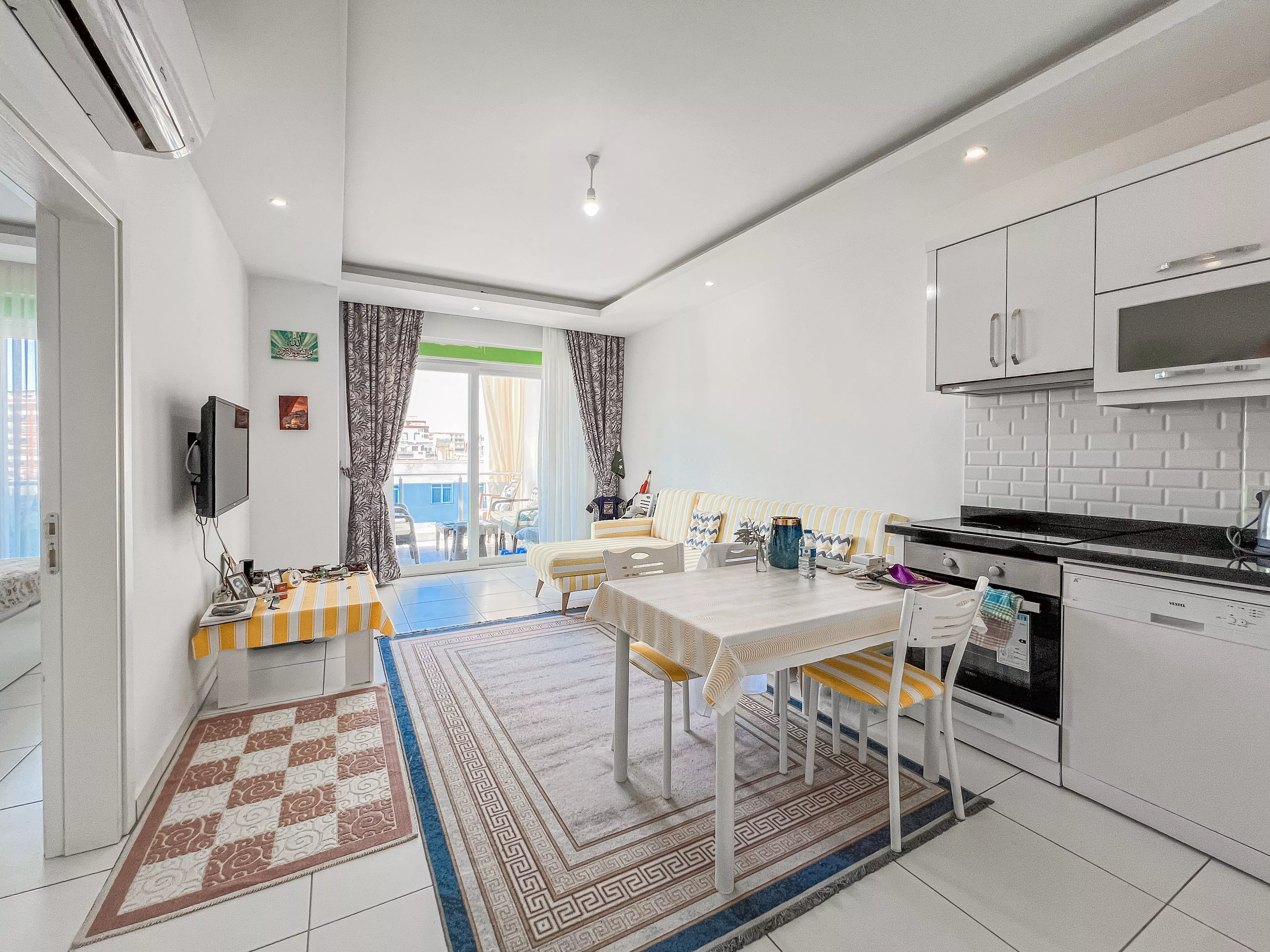 Квартира 1+1 на продажу готовая к заселению Алании Махмутлар