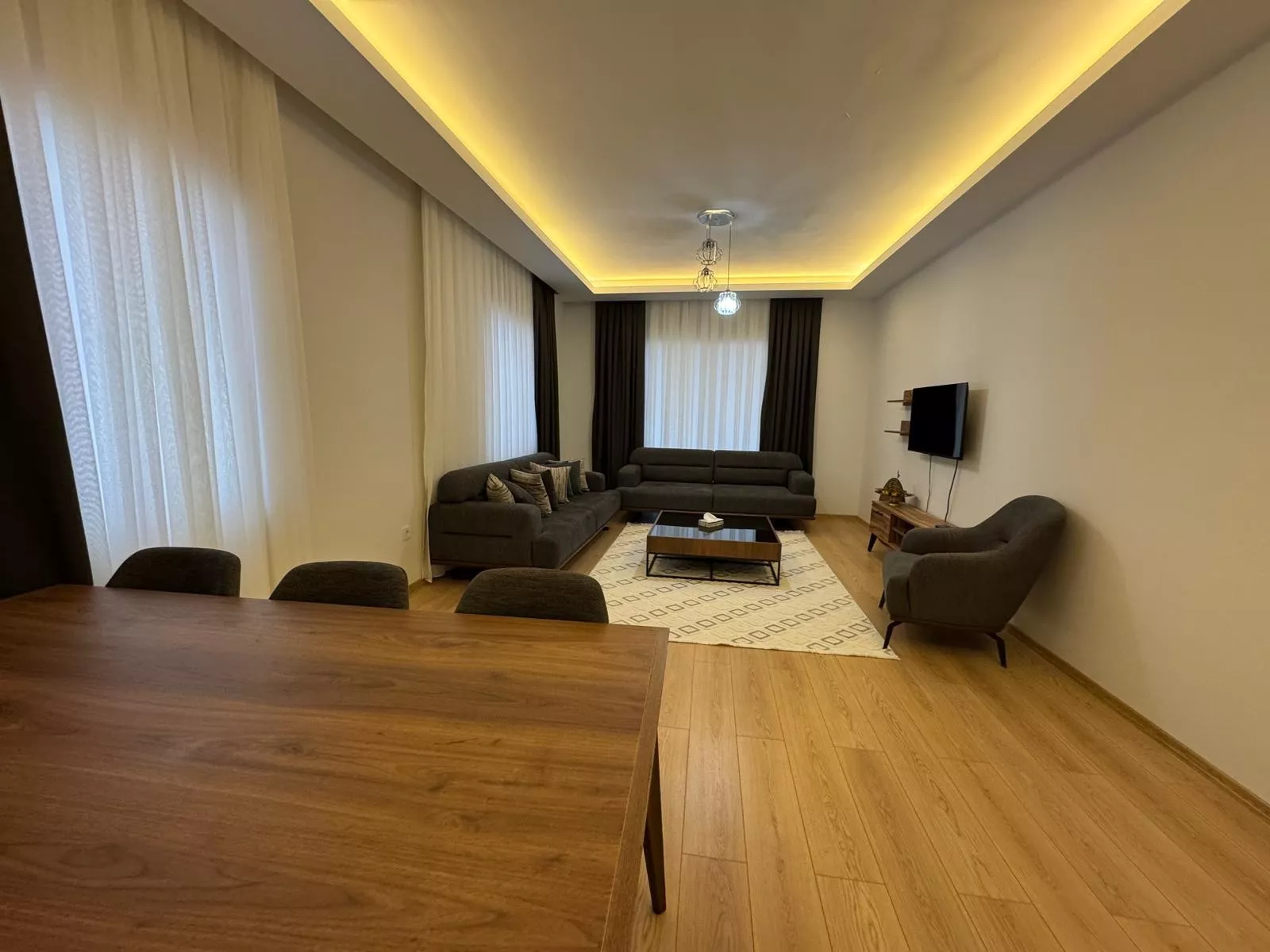 Меблированная квартира 3+1 с отдельной кухней в Оба, Алания