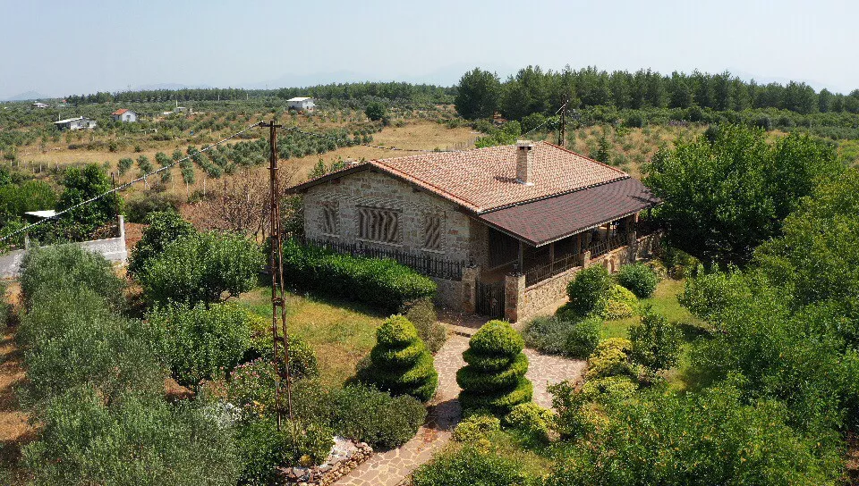 Natural Stone House for Sale in Antalya Kepez 19,000 m² Land