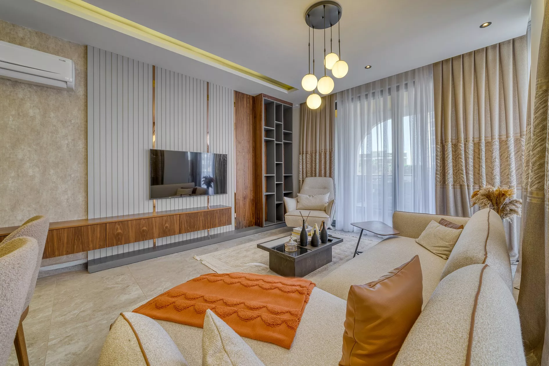 Просторная квартира 2+1 в Алании Тосмур, 245 метров до моря