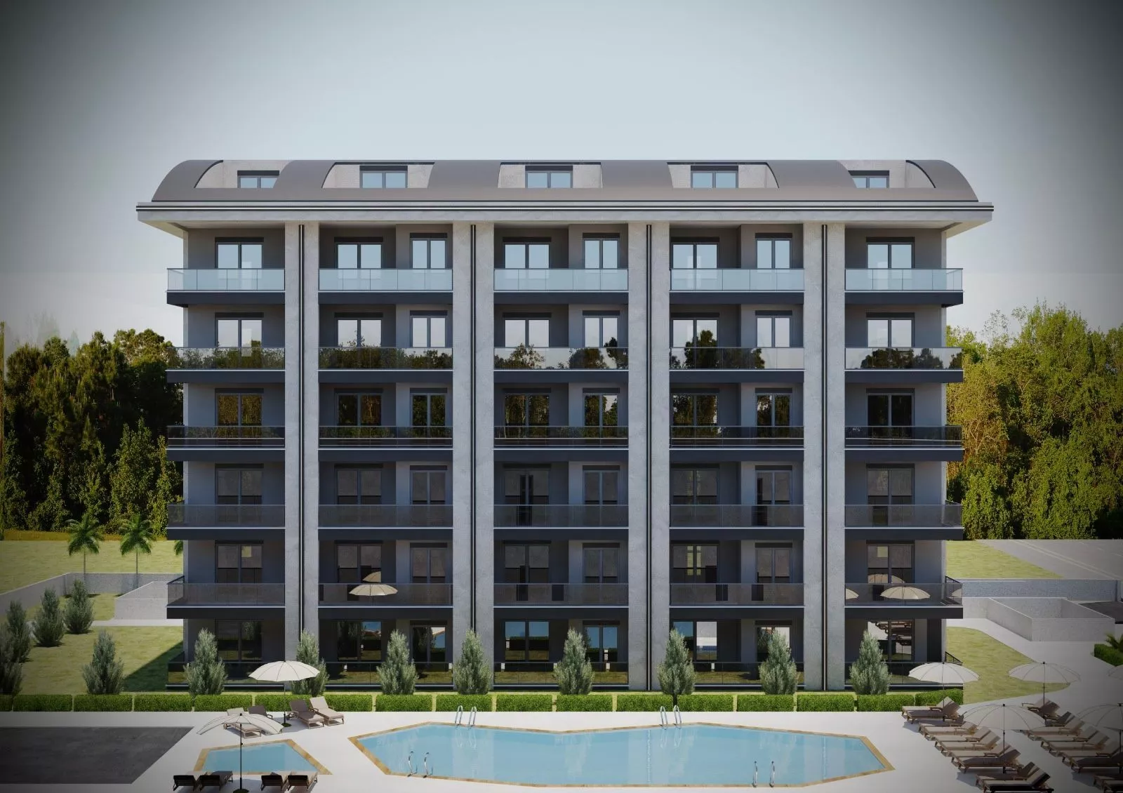 Квартиры и коммерческие помещения Mona Deluxe Аксу Анталья