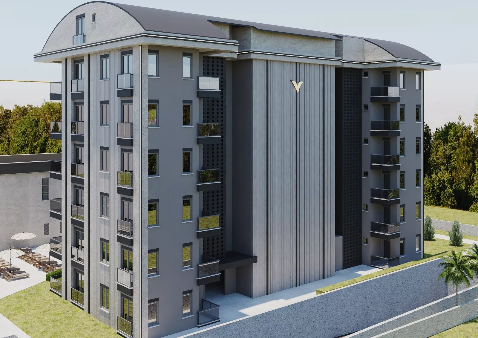 Квартиры и коммерческие помещения Mona Deluxe Аксу Анталья