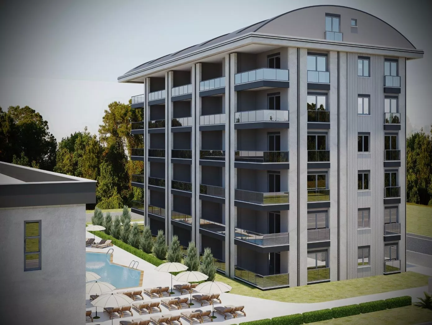 Квартиры и коммерческие помещения Mona Deluxe Аксу Анталья