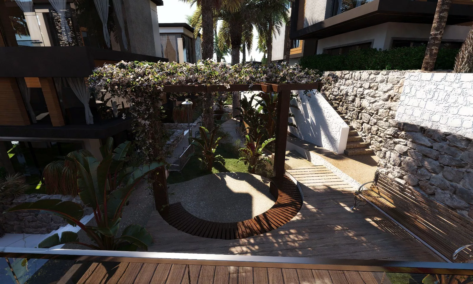 فلل 4+1 للبيع في سيدا، أنطاليا | فيلات MYRA PORT