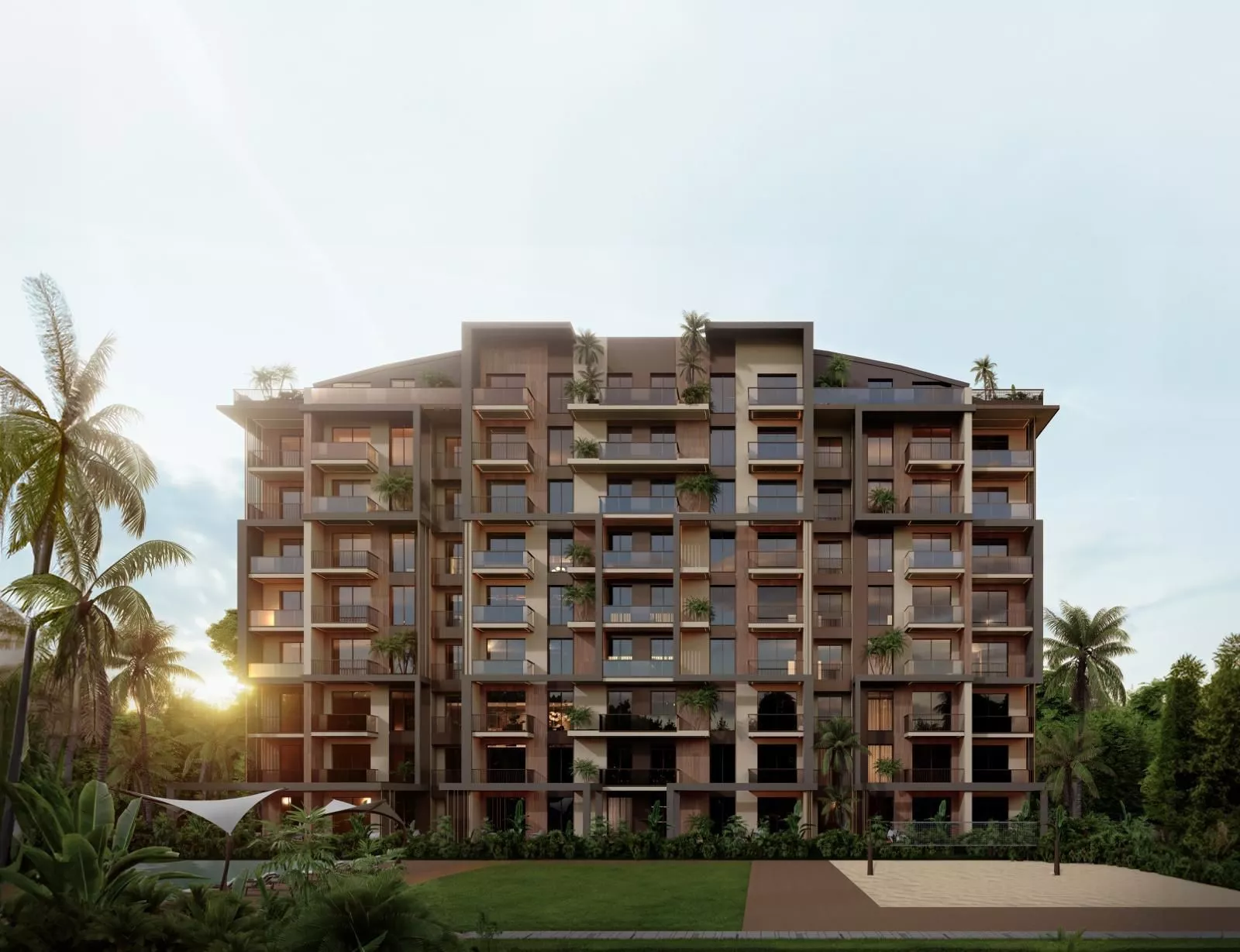 Antalya Aksu Altıntaş’ta Deniz Manzaralı Satılık 1+1, 2+1