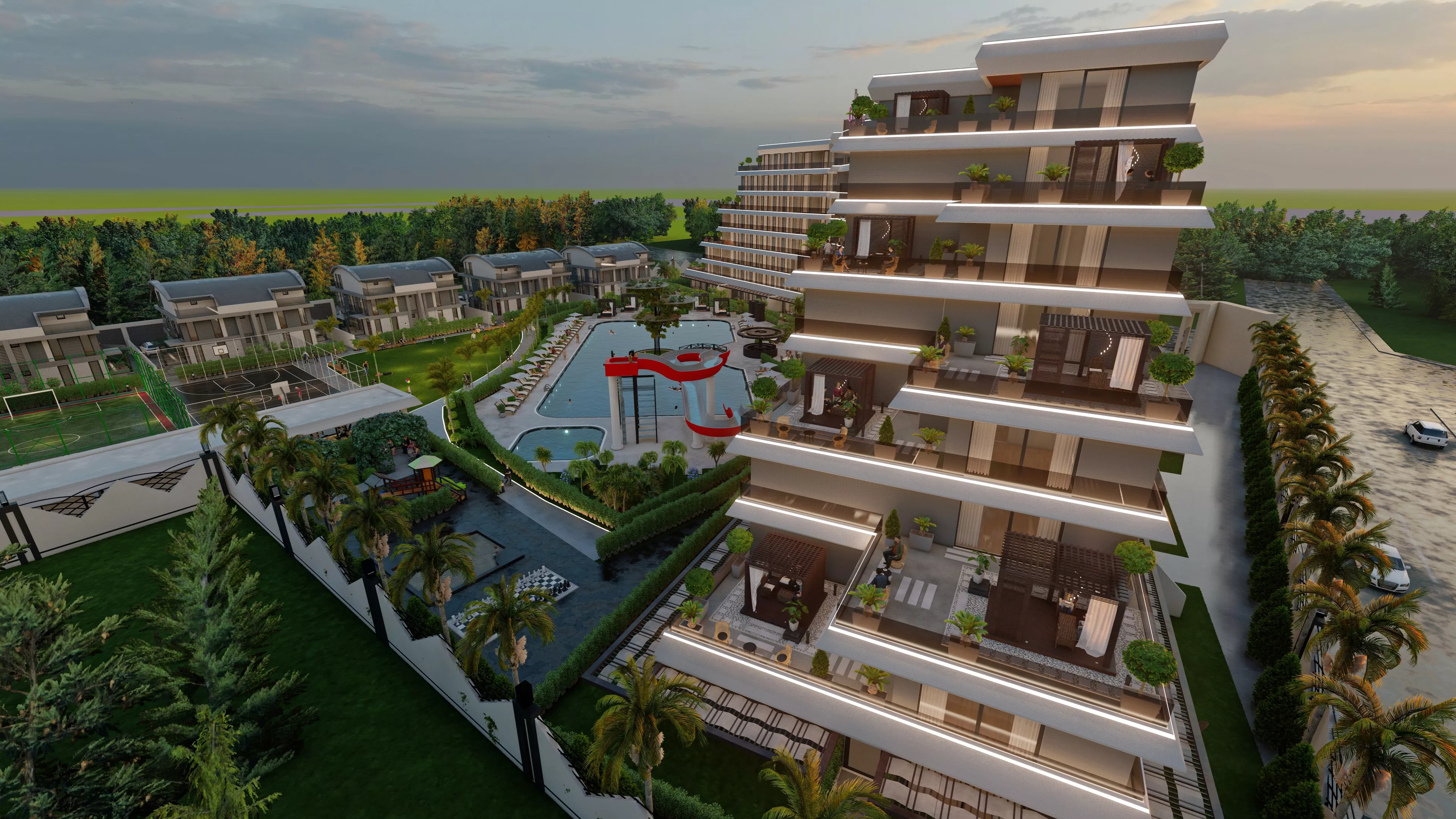 Luxus-Wohnungen und Villen im Herzen von Antalya Altintas