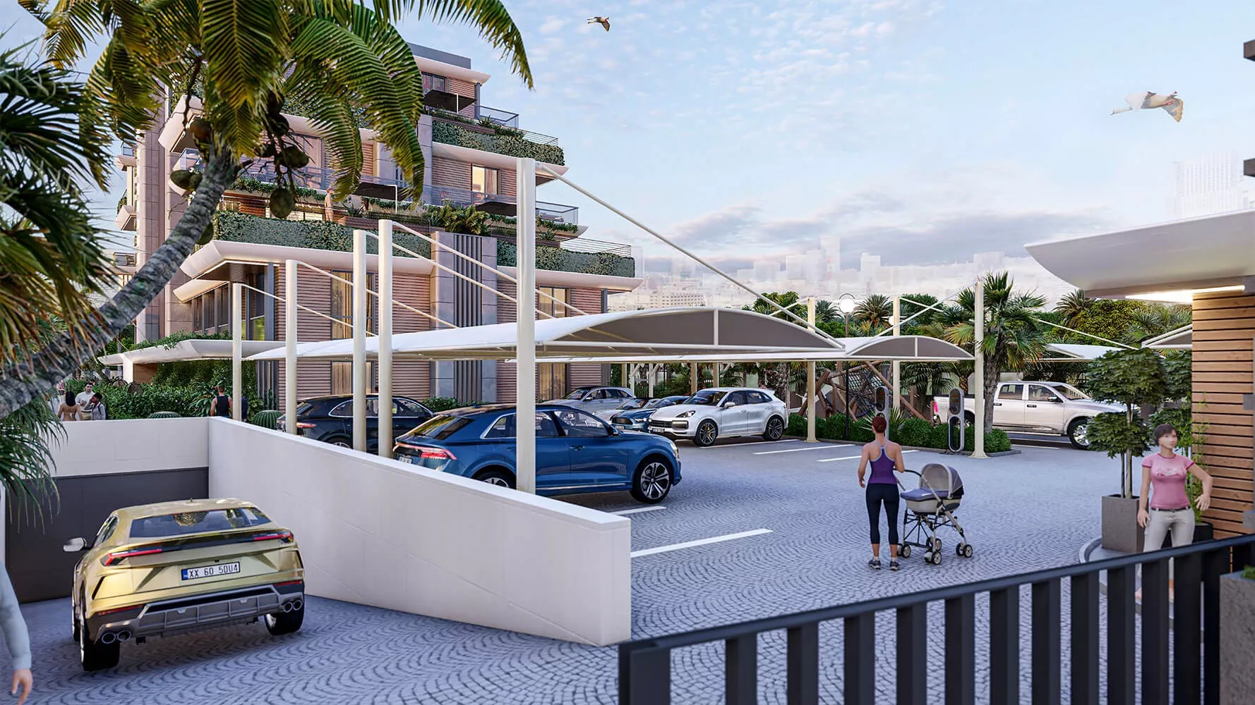 شقق 1+1 في Sky Residence، أكسو، أنطاليا