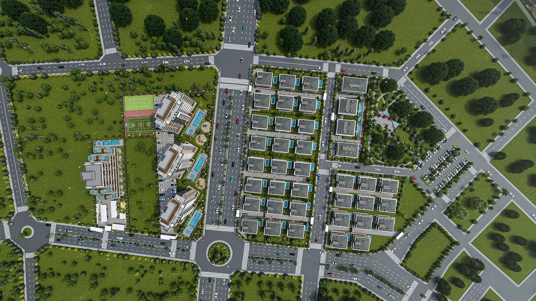 4+1 İkiz Villalar Sky Park Villa Sitesi - Muratpaşa, Antalya