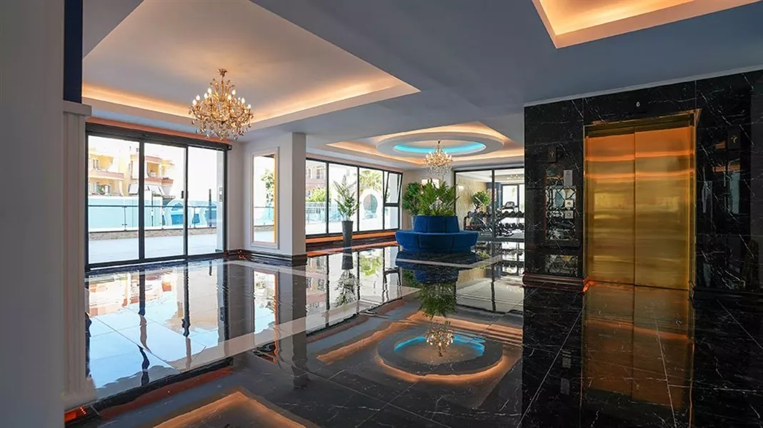 Alanya Merkez'de Satılık 1+1- Site içi Modern Daire